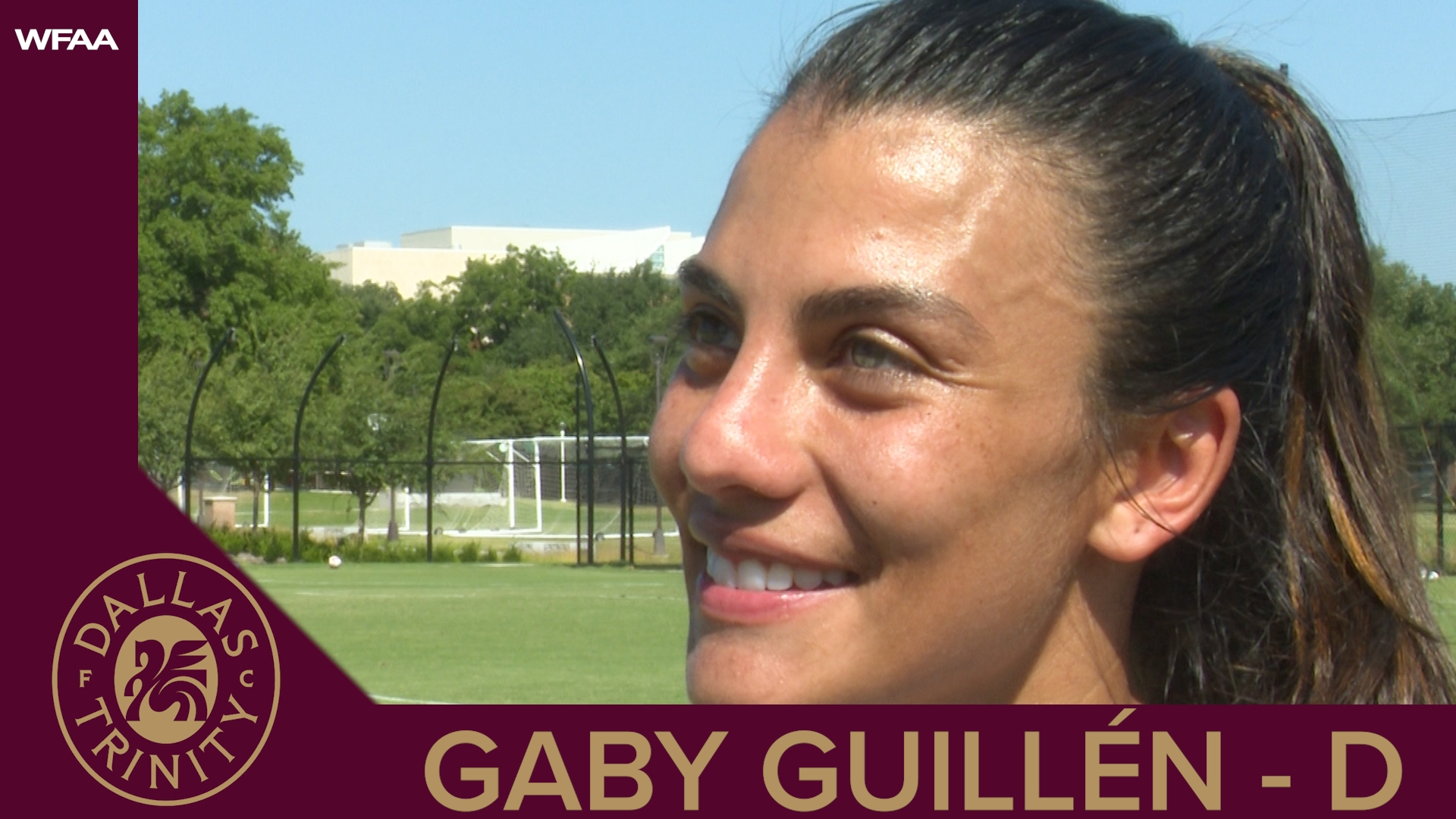 WFAA spoke one-on-one with Dallas Trinity FC defender Gaby Guillén.