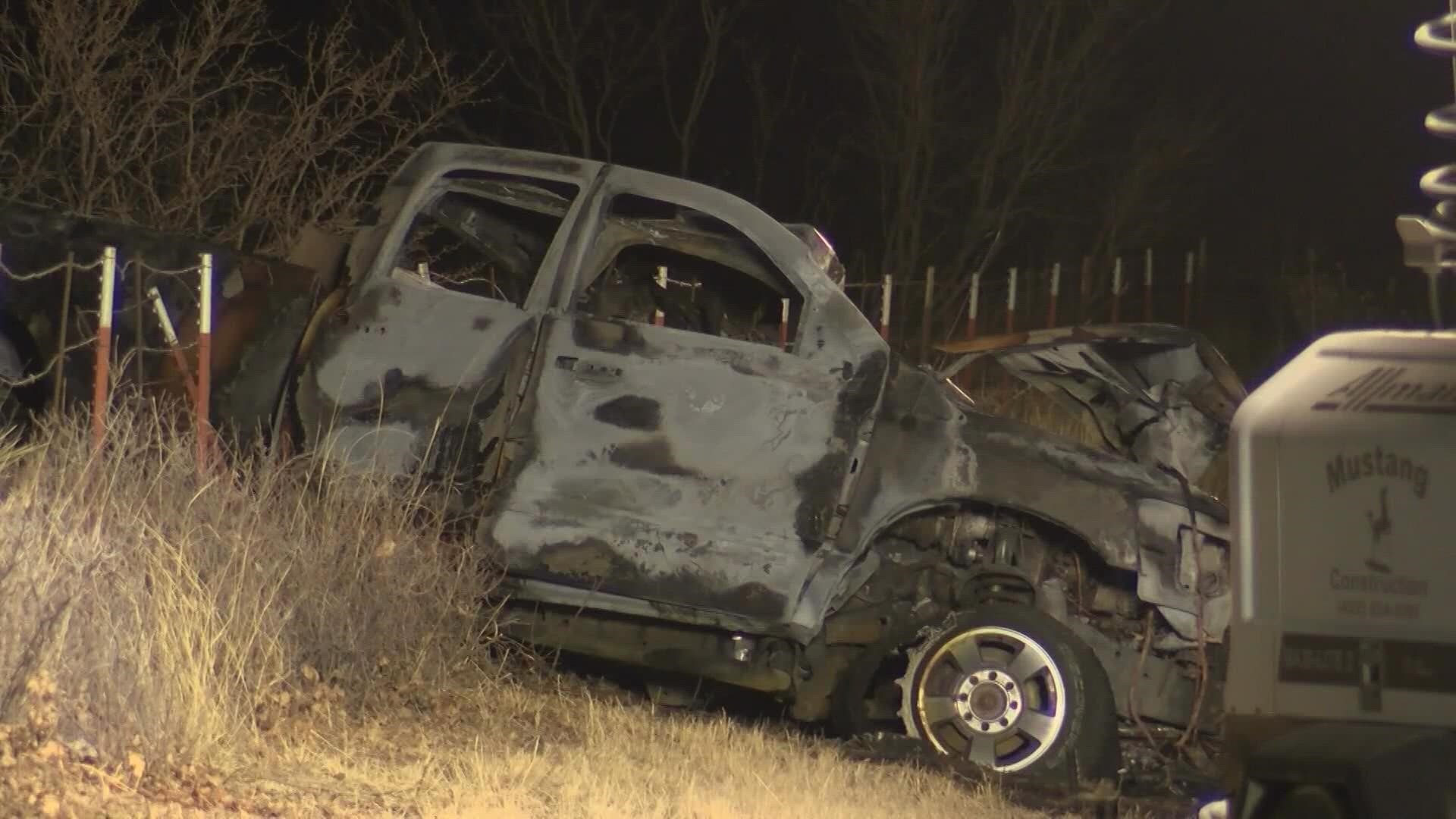 According to the NTSB, the 13-year-old boy was behind the wheel of the Dodge 2500 when its left front tire blew.