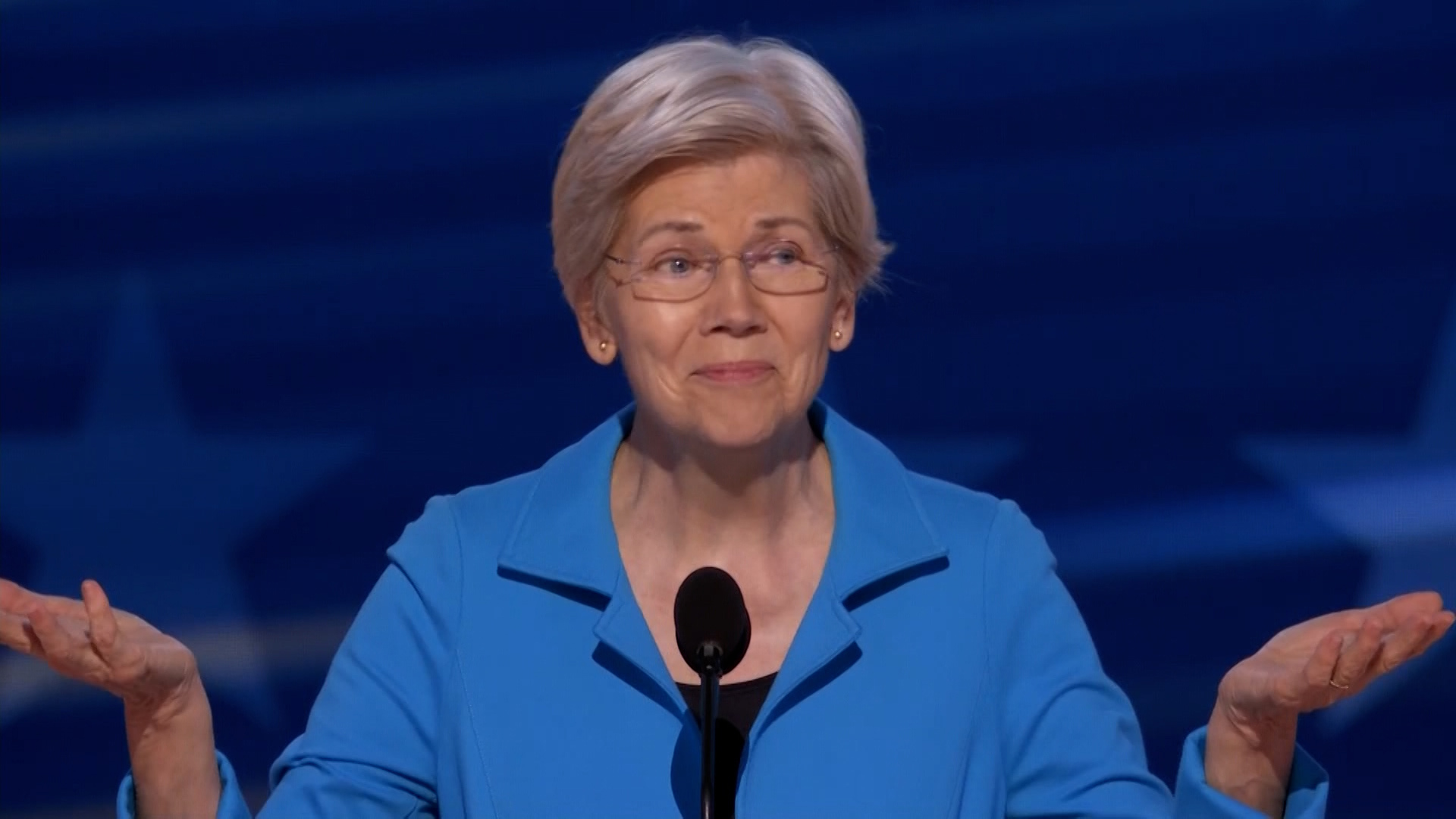 Sen. Elizabeth Warren delivered a full speech on day four of the 2024 Democratic National Convention in Chicago, Illinois.