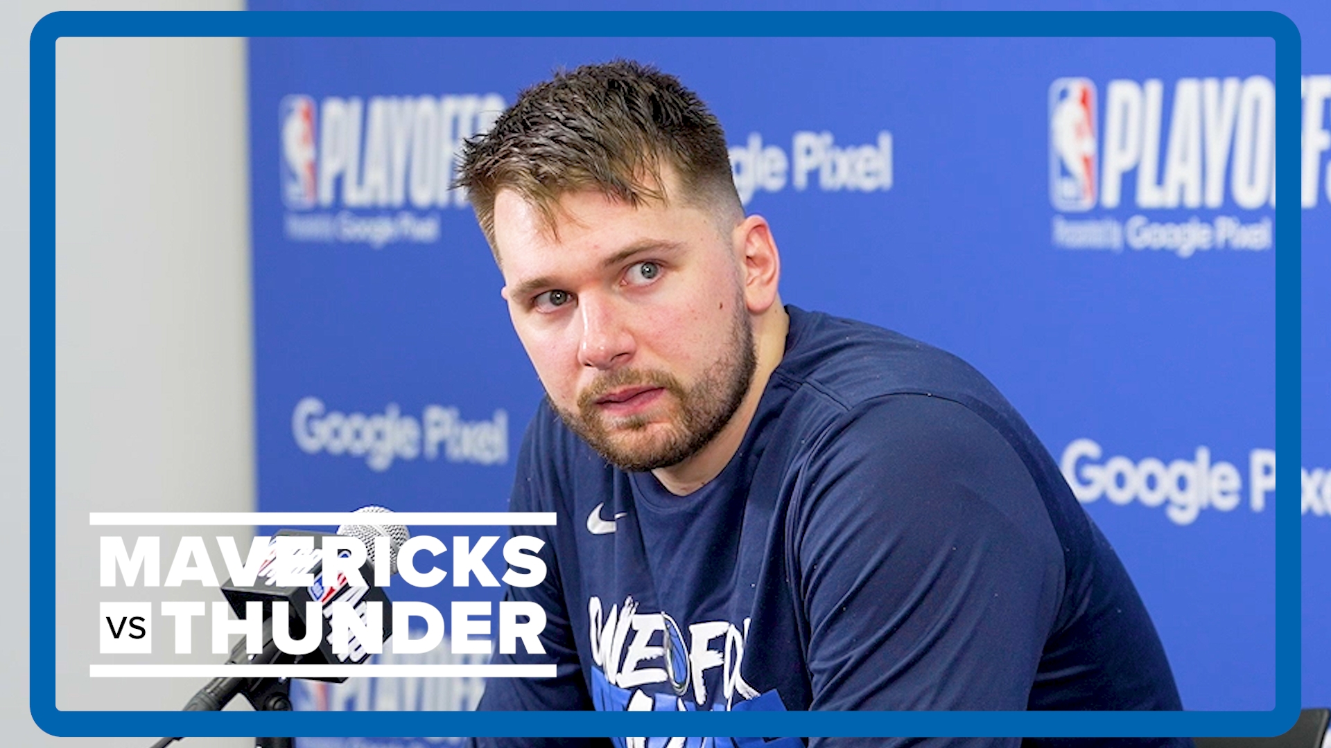 Luka Doncic talked to the media about his shooting struggles after the Dallas Mavericks 117-95 lost to the Oklahoma City Thunder in Game 1 of the 2024 playoffs.