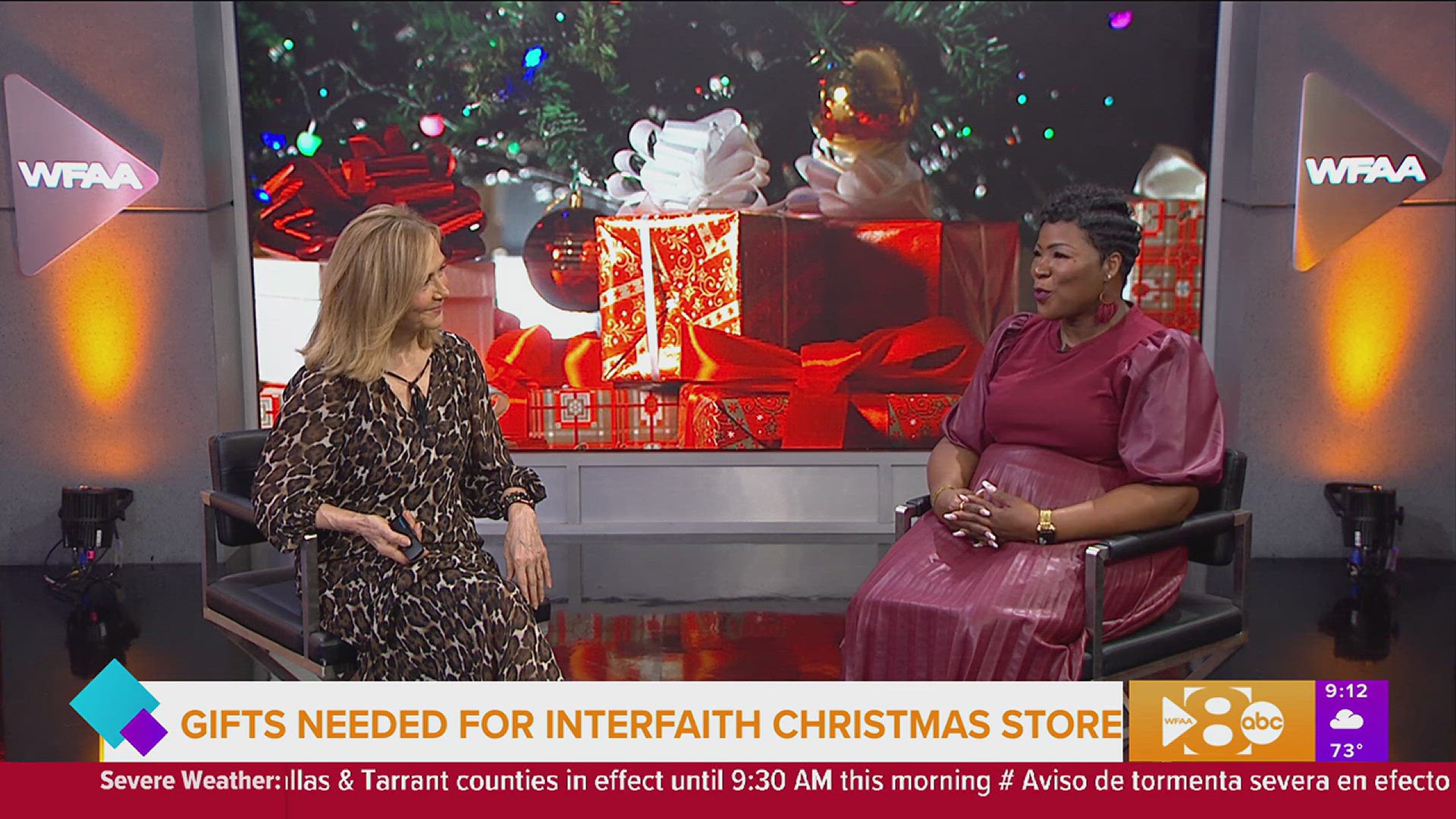 We hear how Interfaith Family Services is making a difference this holiday season for families in need and how viewers can help. 