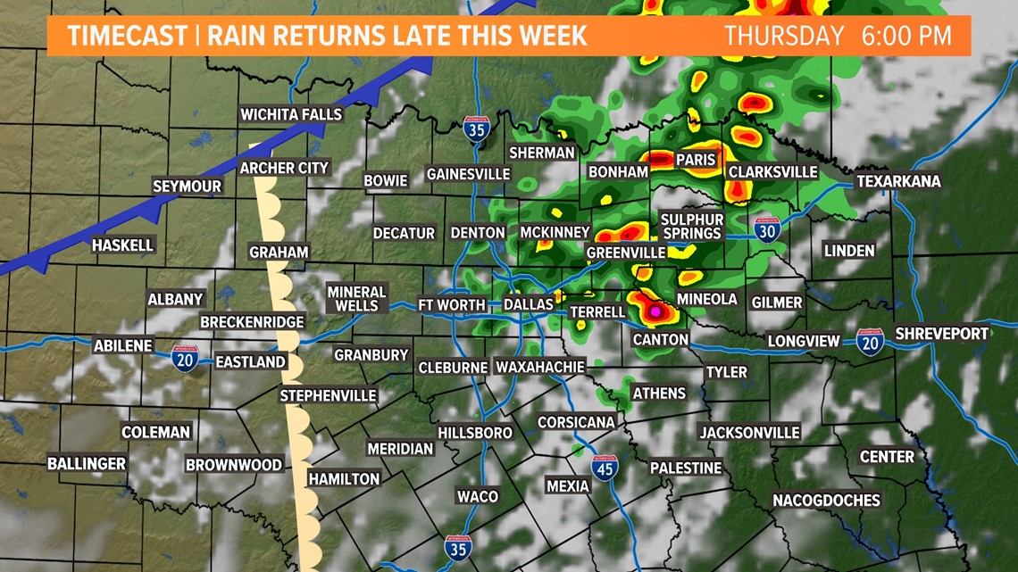 DFW rain timeline | wfaa.com