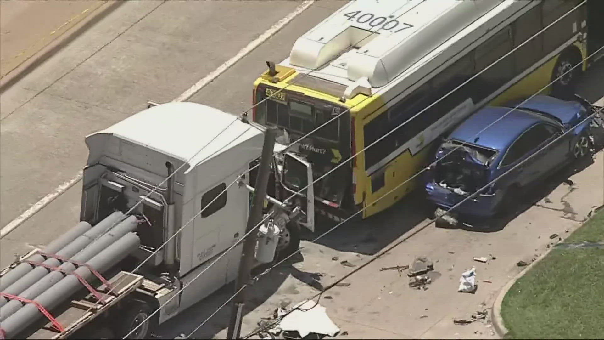 The driver of the 18-wheeler likely suffered a medical emergency, leading to the crash.