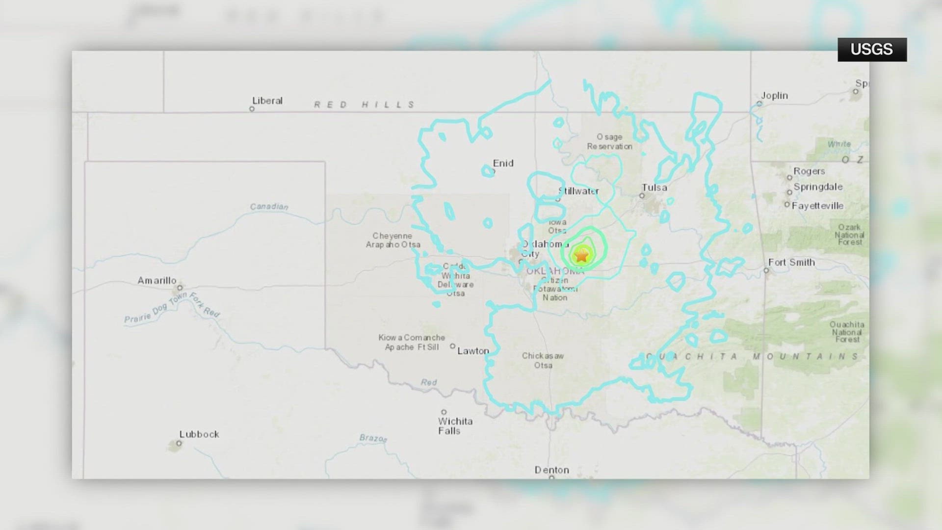 A 5.1 magnitude earthquake shook the town of Prague, Okla. In North Texas, according to the U. S. Geological Survey (USGS), some shaking was felt as well.