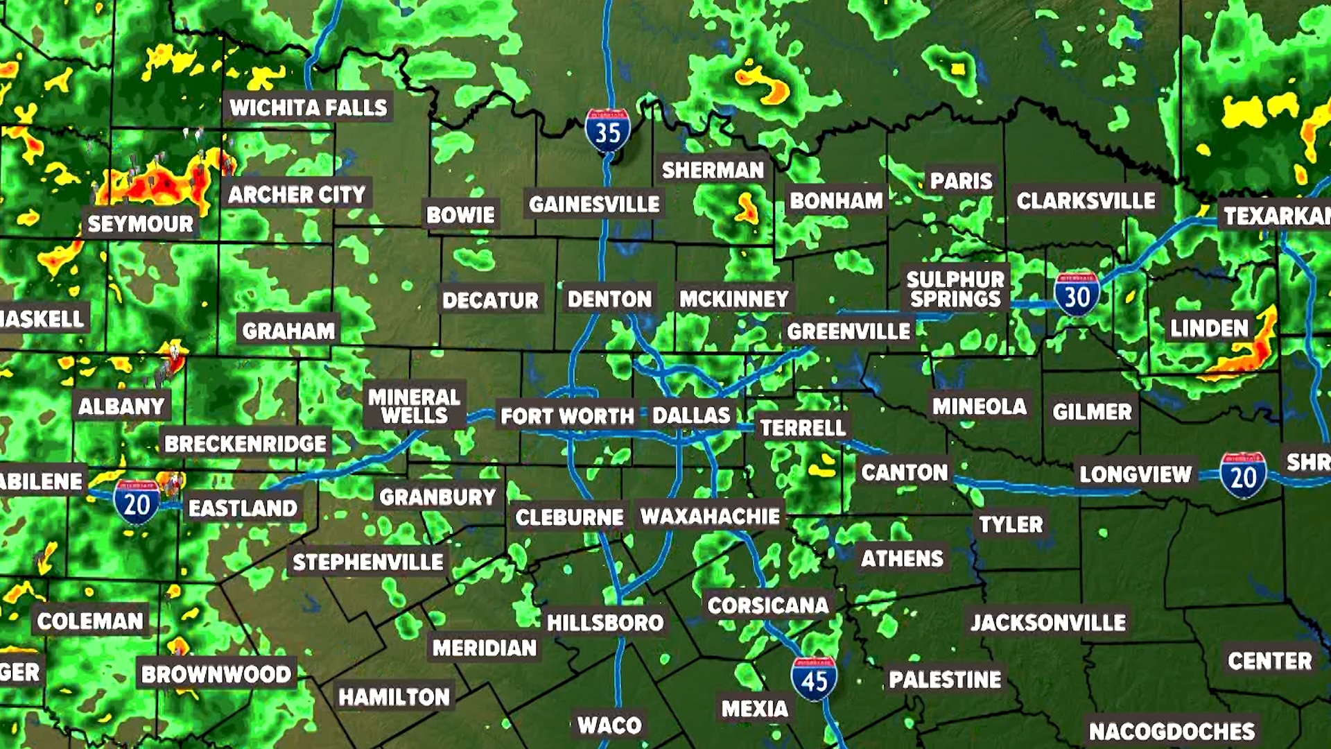 DFW is getting another round of rain and storms on Friday and into the weekend. Here's a live look at the radar in North Texas.