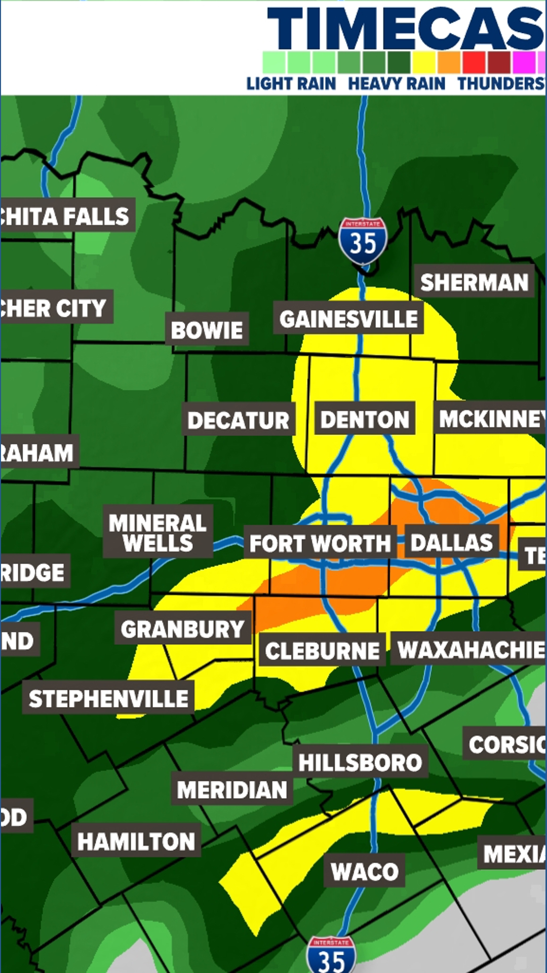 North Texas heavy rain timeline | wfaa.com