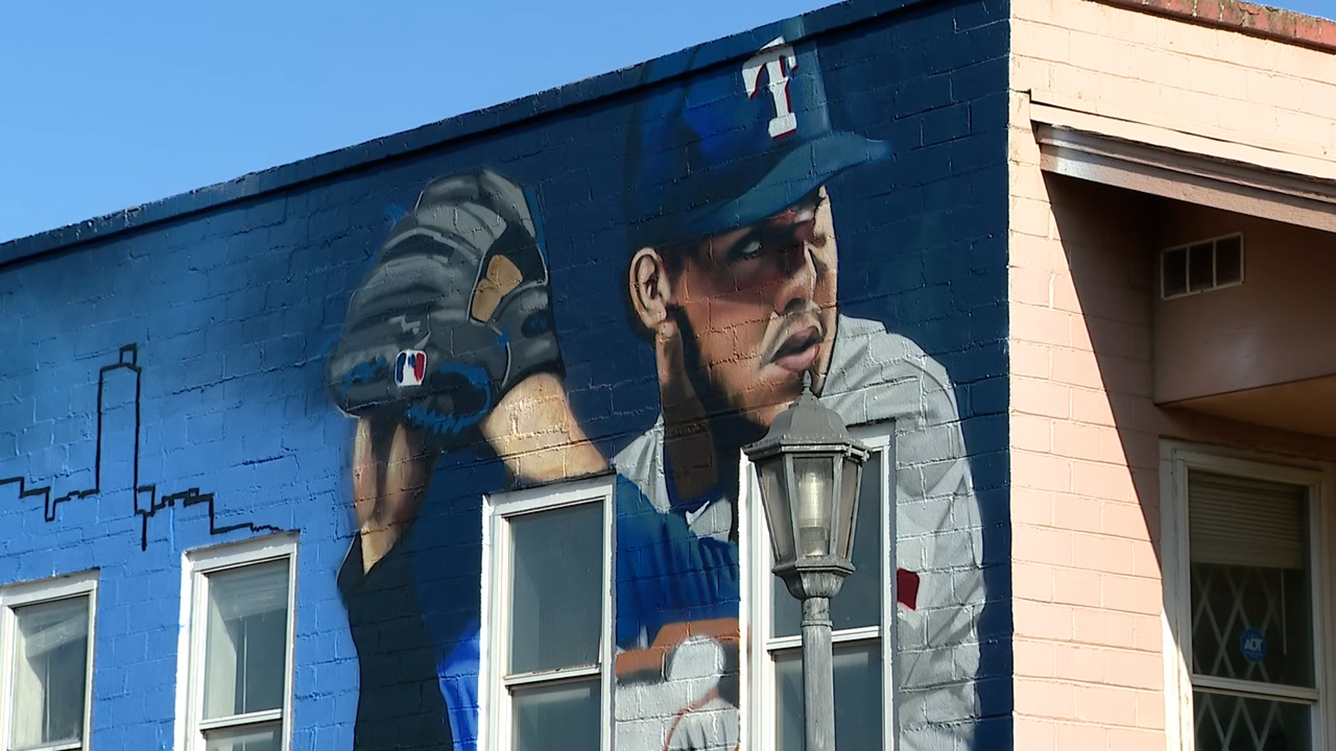 Fort Worth artist Juan Velasquez painted the mural at Artes de La Rosa Cultural Center for the Arts.