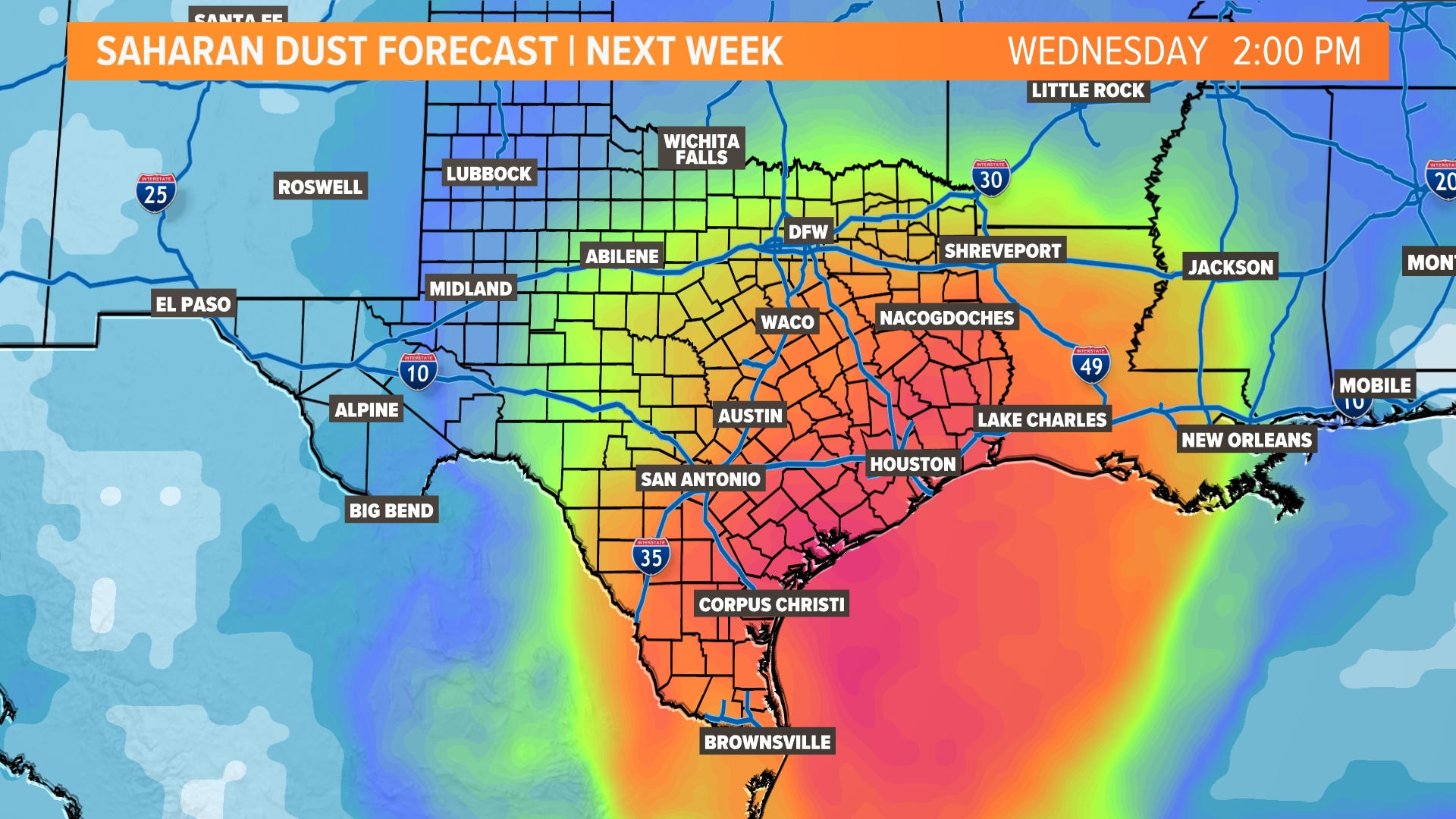 Saharan Dust North Texas