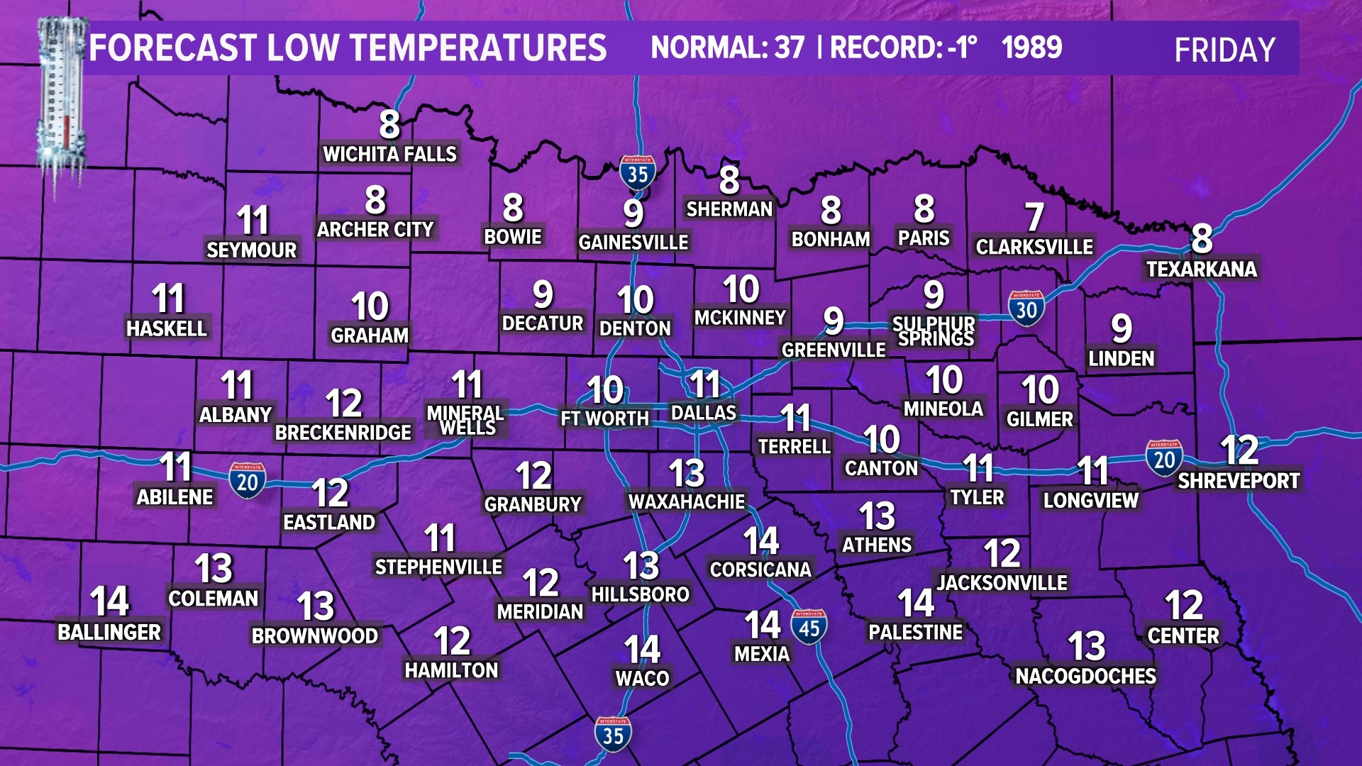 While these are the coldest temps we've seen since that tragic freeze, simply put, it won't be as cold for as long.