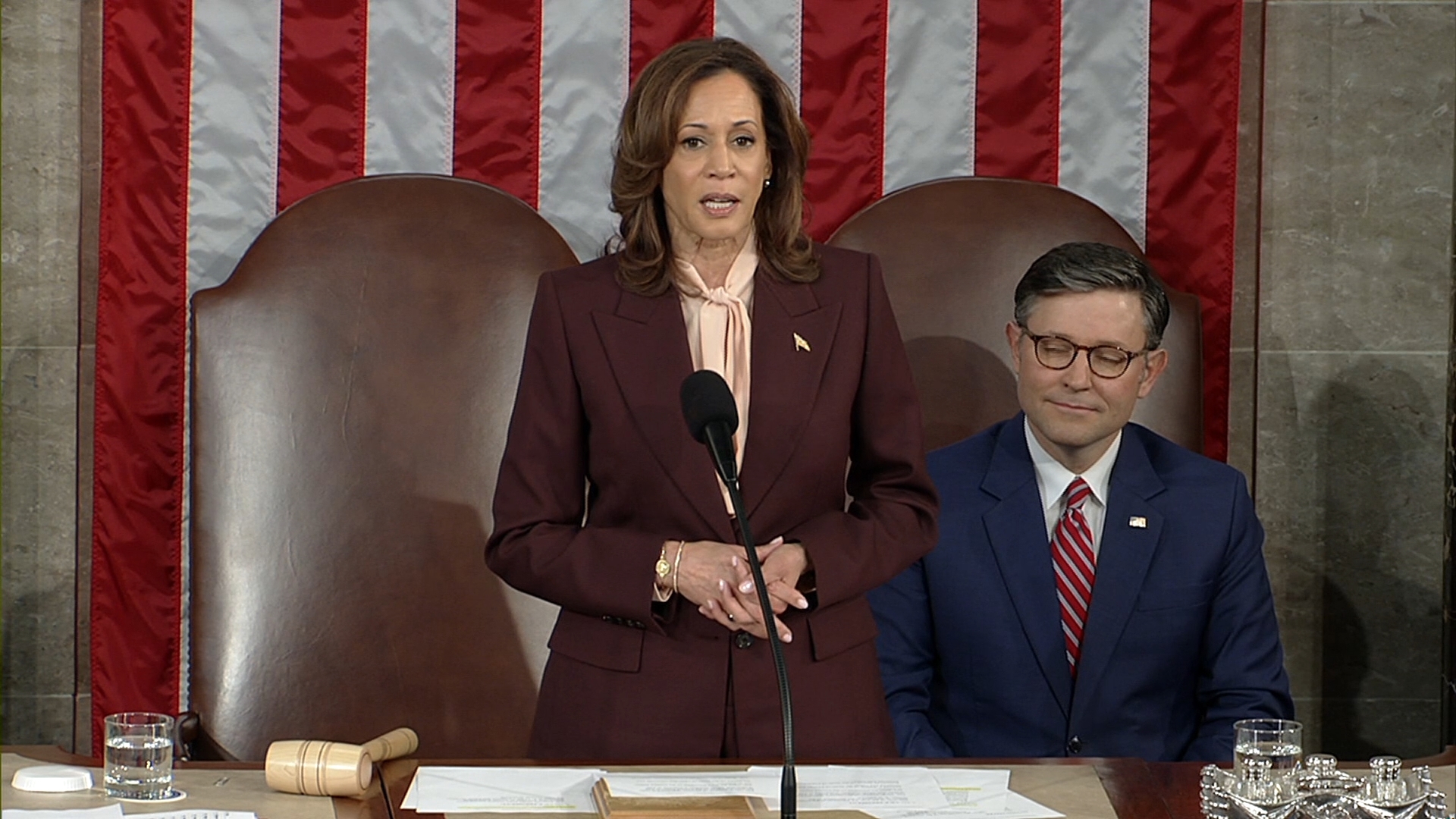 Kamala Harris announced Donald Trump won the 2024 presidential election after the Congressional count of electoral votes on Jan. 6, 2025.