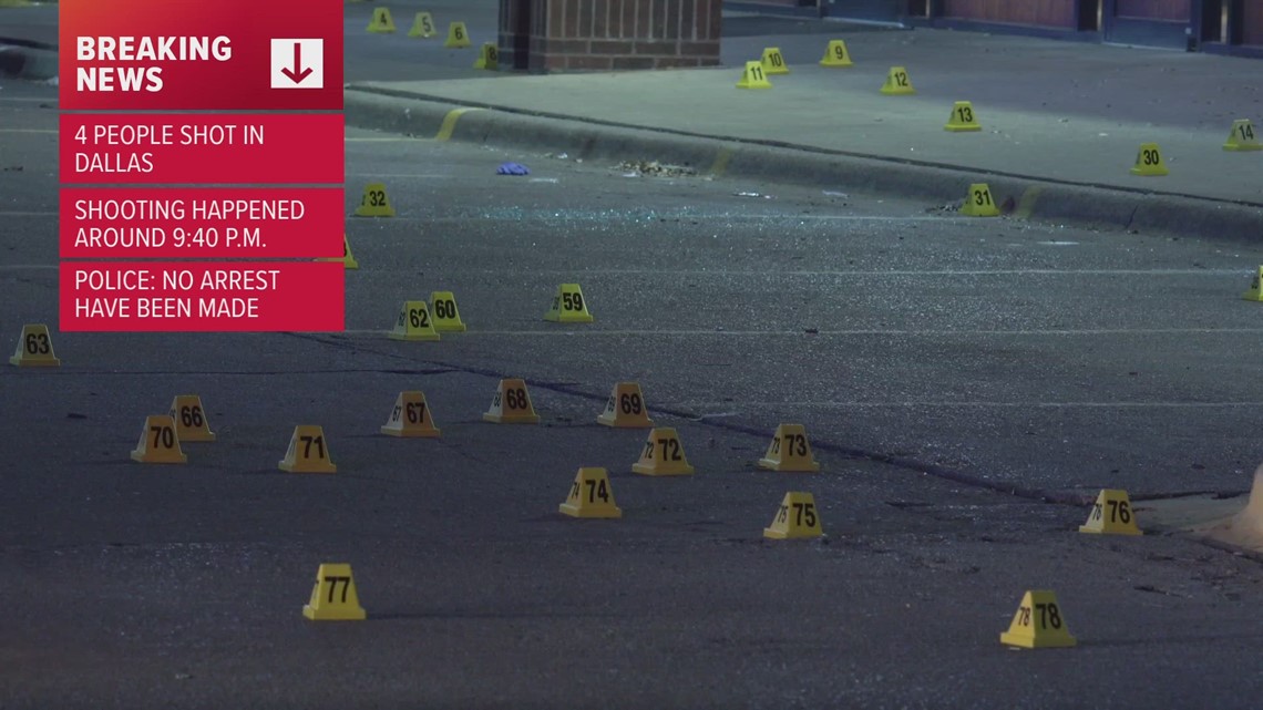 4 people shot in Dallas, police say