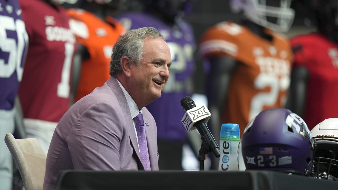 Tcu Football Head Coach Sonny Dykes At Big Media Days Wfaa Com