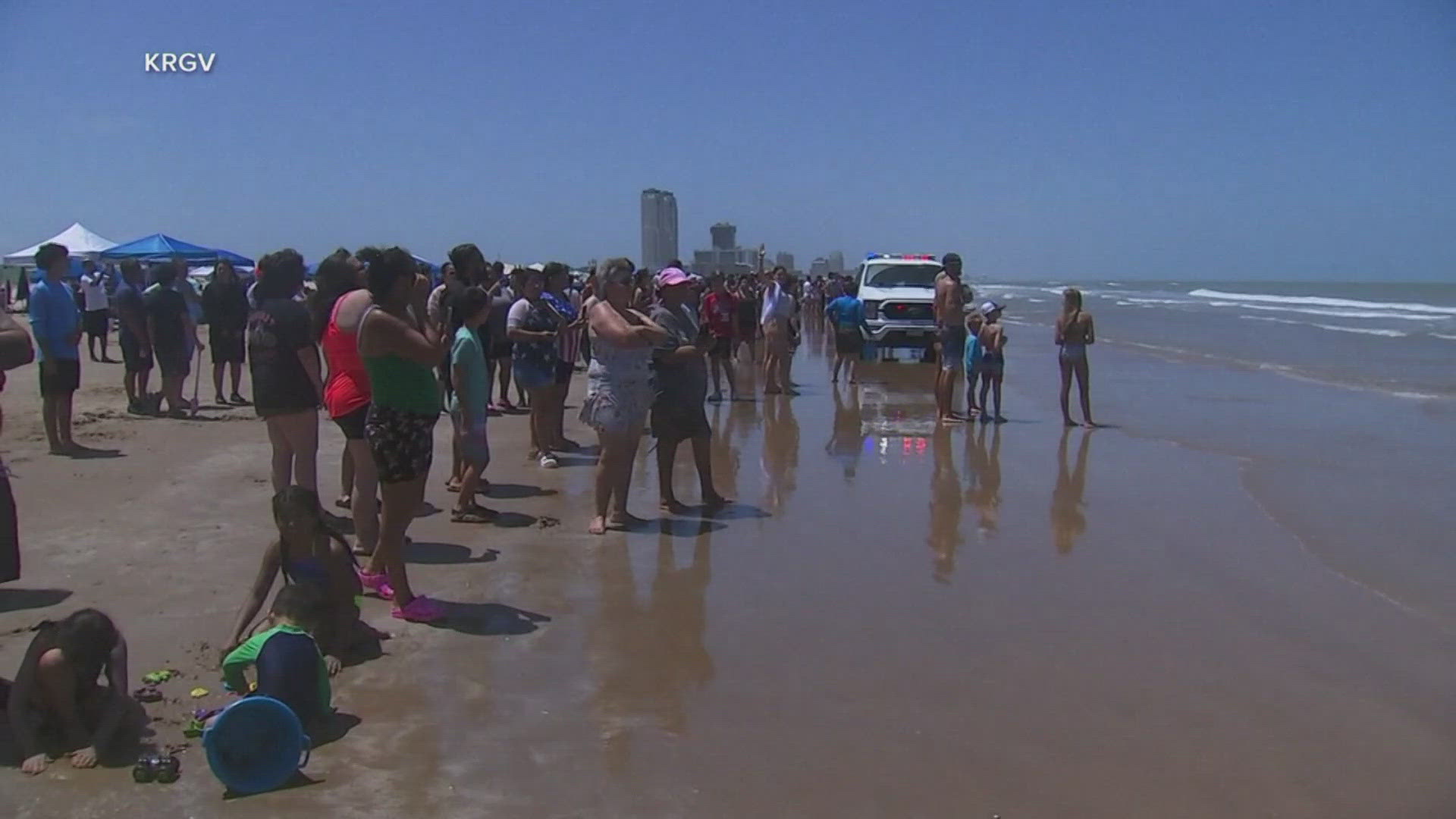 Officials believe four people encountered the same shark.