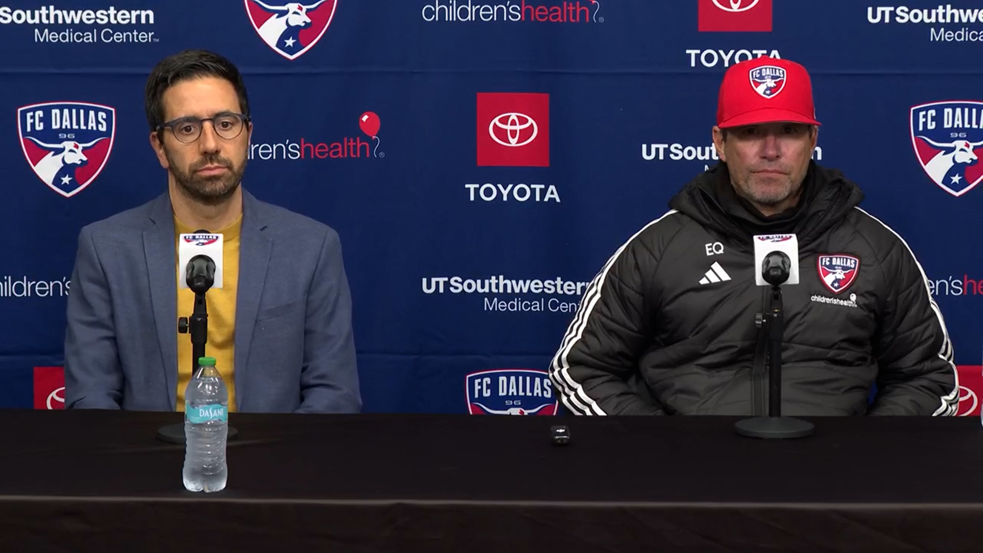 FC Dallas Technical Director Andre Zanotta and head coach Eric Quill address the media before the 2025 season.