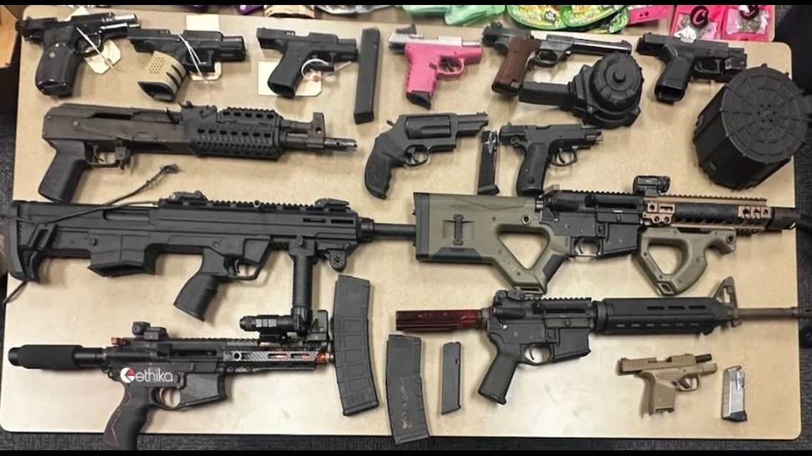 Dallas police arrest 5 people, seize stolen guns and illegal drugs