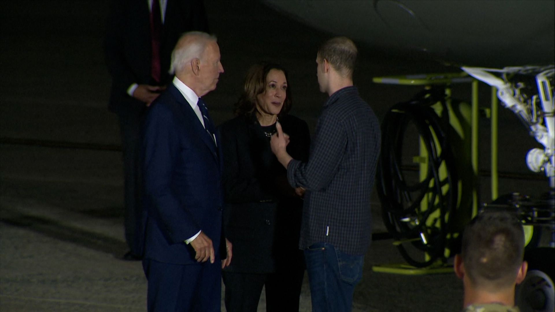 President Joe Biden and VP Kamala Harris greeted the freed Americans from Russia when they arrived overnight Thursday.