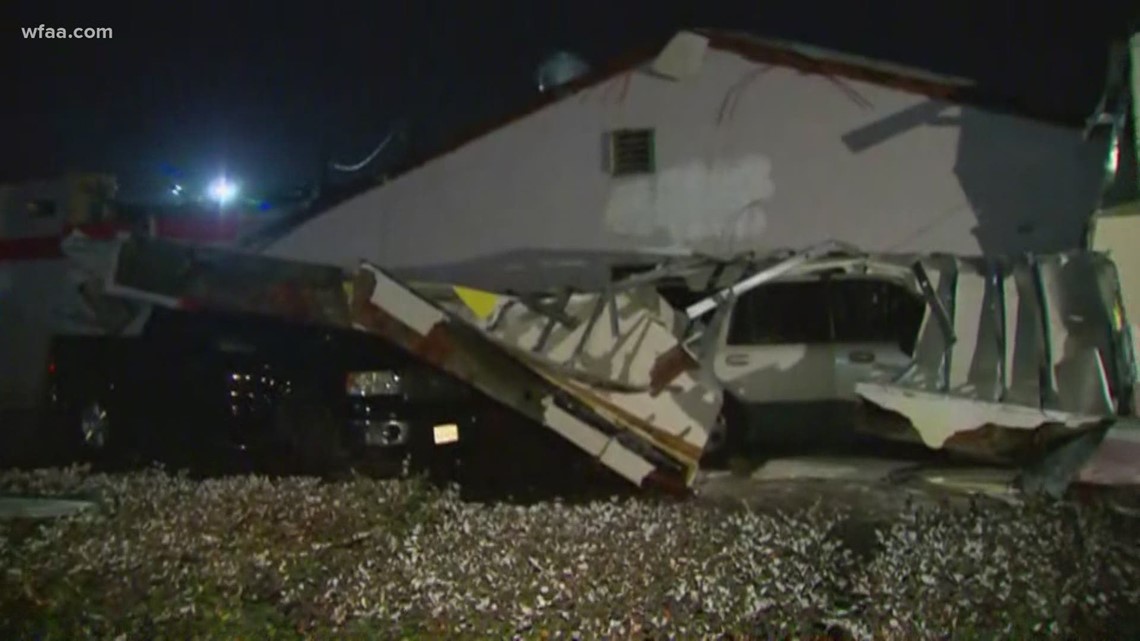 Multiple businesses suffer damage in Arlington after severe storms move