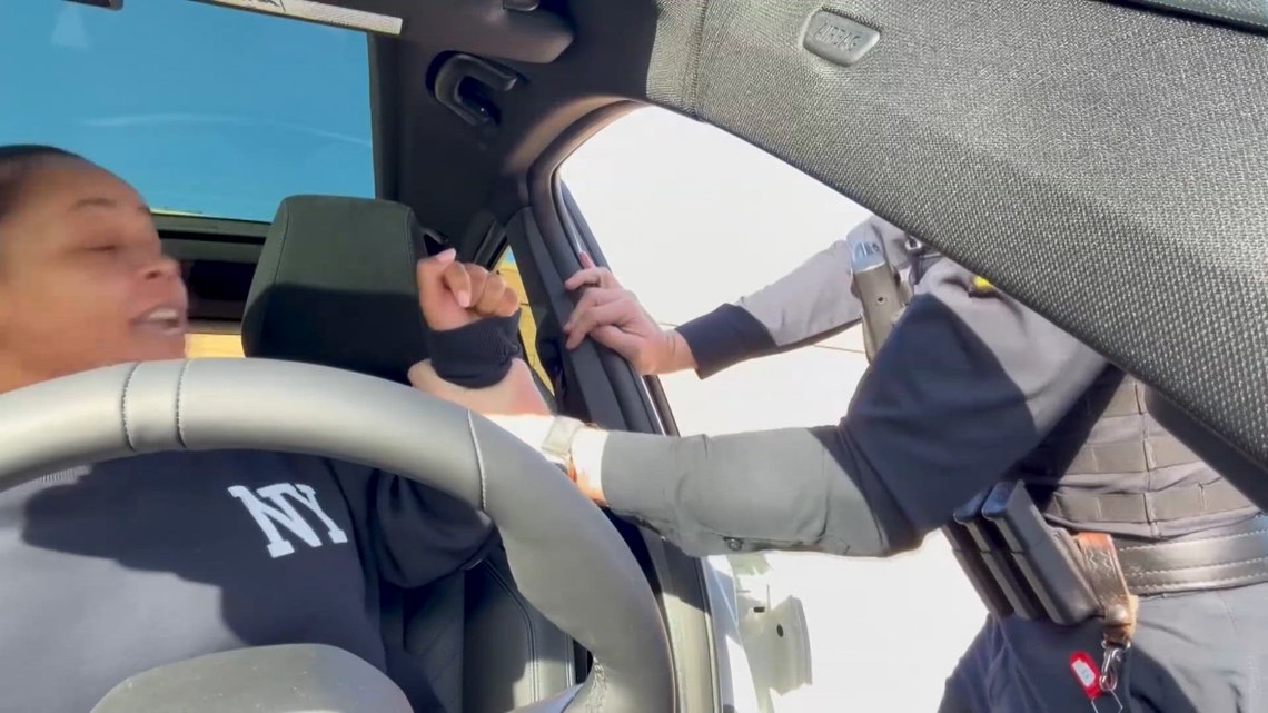 Woman in viral traffic stop video will attend a hearing today | wfaa.com