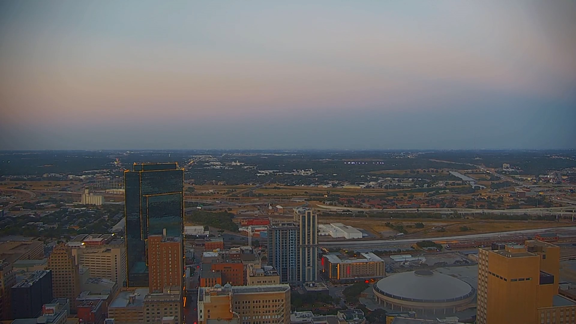 Taking a look at a time lapse of the Fort Worth skyline from August 17, 2023.