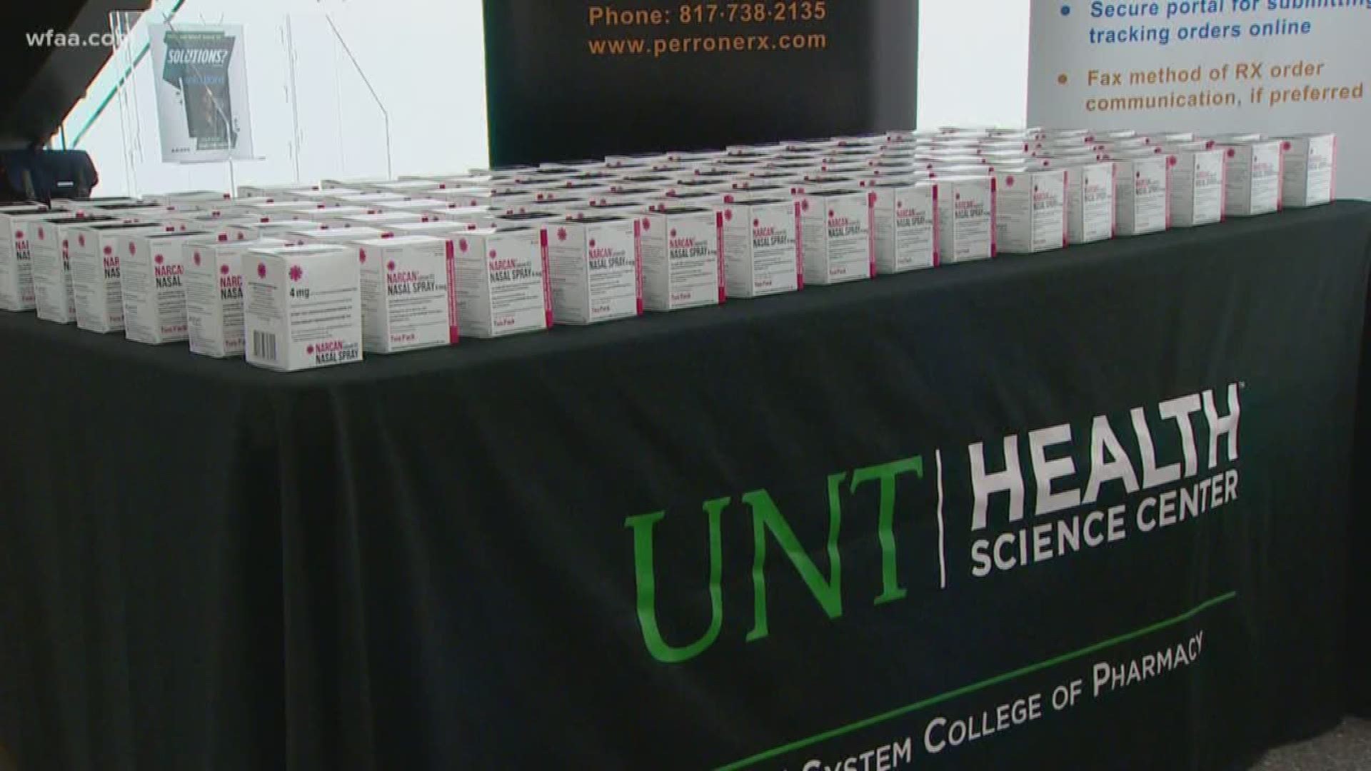 The UNT Health Science Center is arming staff and students with thousands of does of Narcan and training on how to administer the overdose reversal drug.