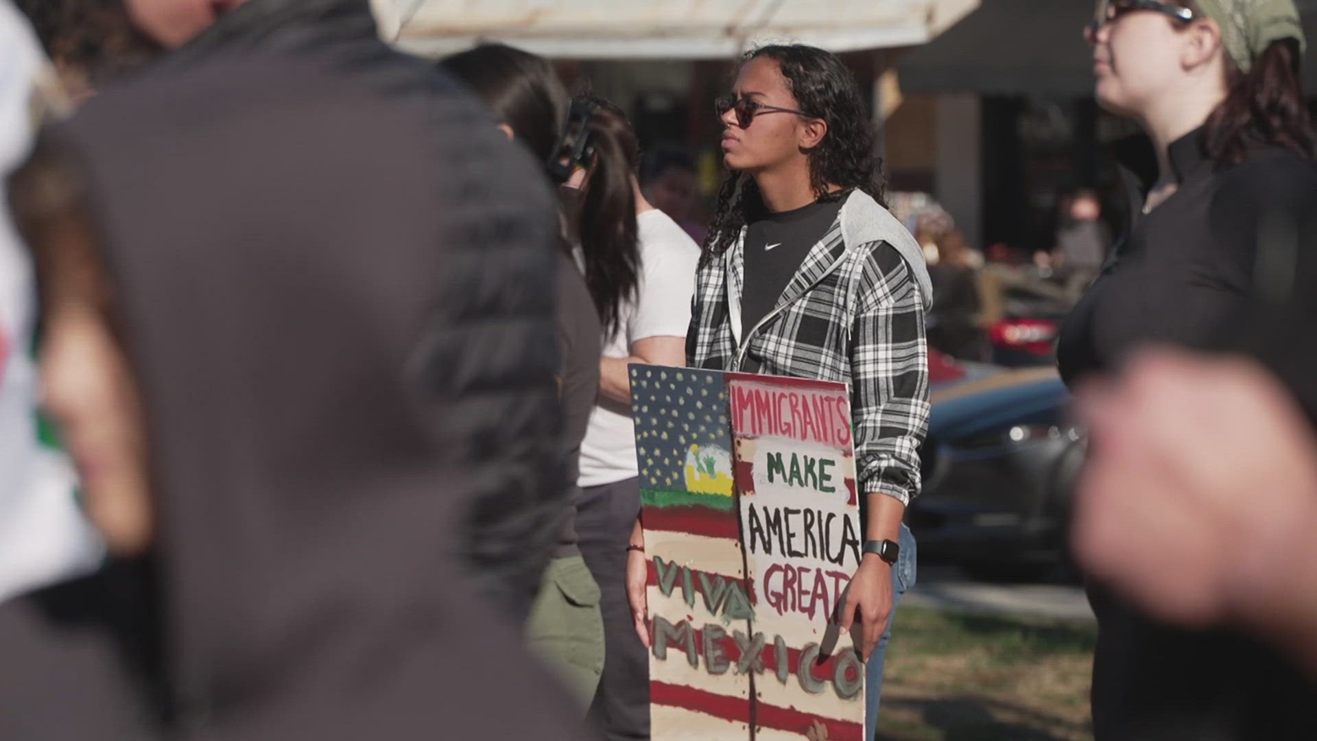 Last weekend, hundreds gathered near Margaret Hunt Hill Bridge to protest President Donald Trump's immigration policies.