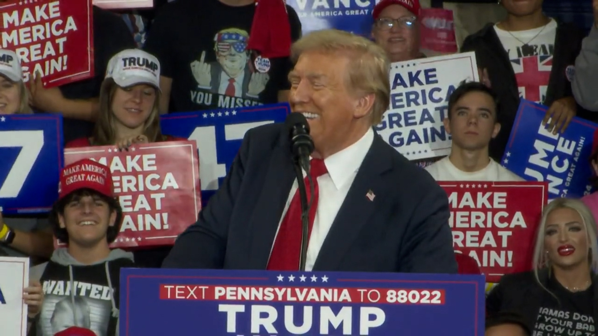 Donald Trump full speech at rally in Reading, PA (Oct. 9, 2024)