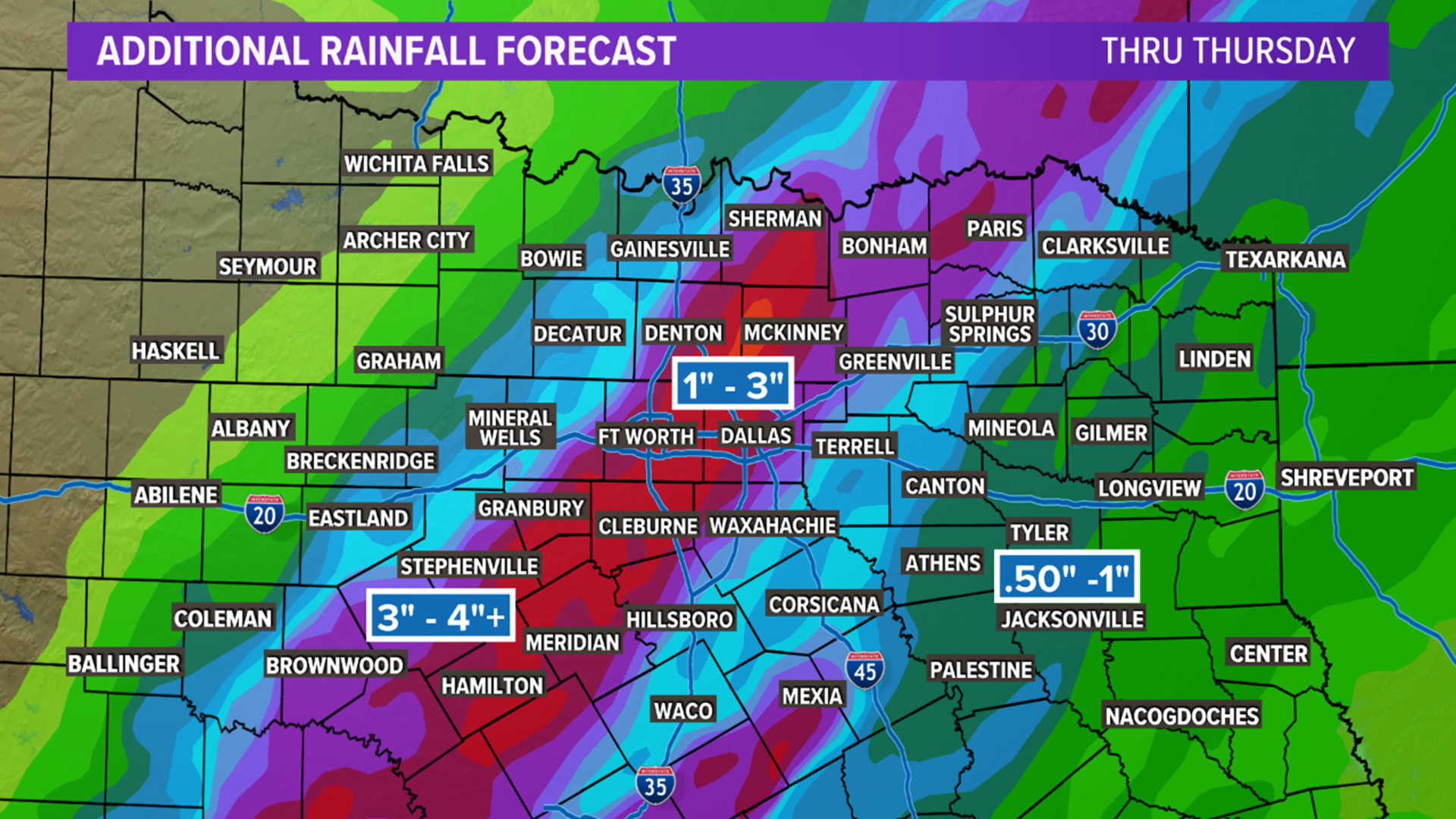 DFW weather: More rain is on the way; here's what to expect | wfaa.com