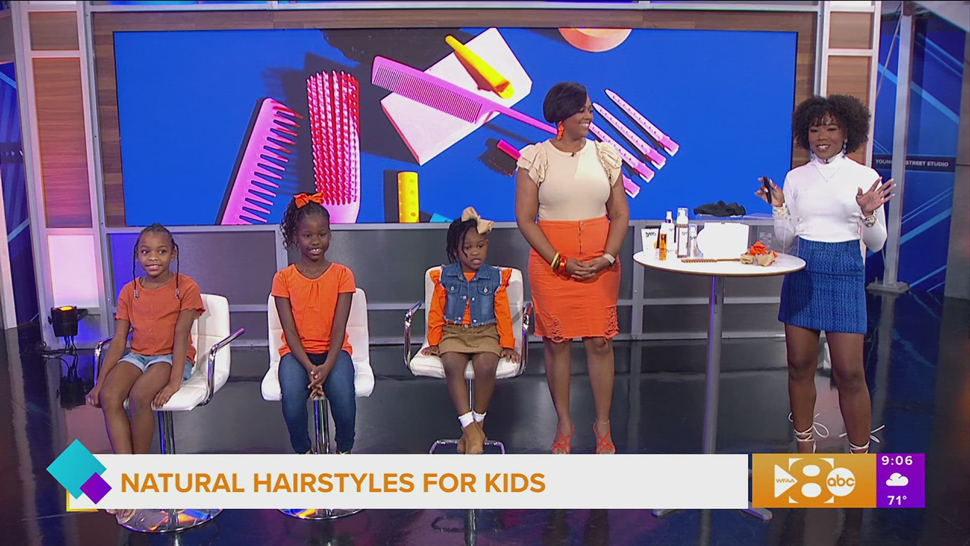 Good Hair Day Salon owner Latarah Edmond shows us natural hairstyles your kids can wear all week. Go to goodhairday.net for more information.