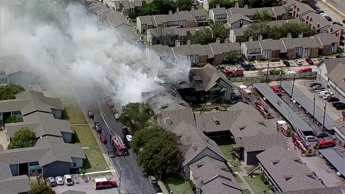 Dallas apartment fire | 14 apartments damaged, 48 displaced | wfaa.com