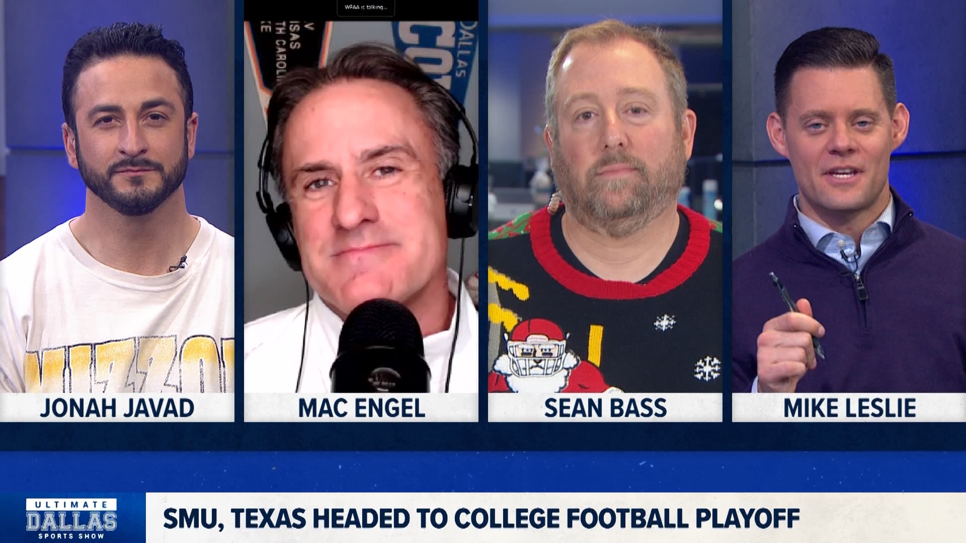 Mac Engel and Sean Bass join Mike Leslie and Jonah Javad on the Ultimate Dallas Sports Show to break down SMU, Texas and the College Football Playoff field.