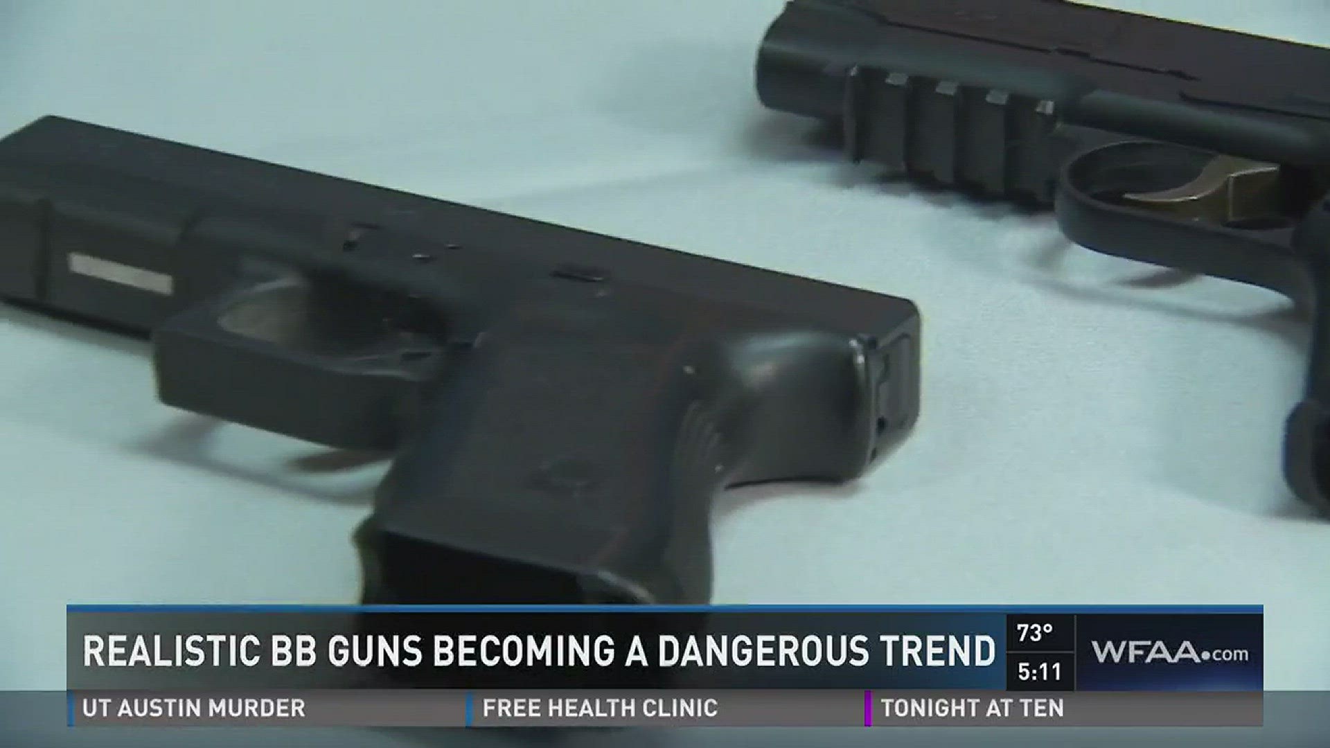 Many people can tell the difference between realistic-looking BB guns and the real thing, but can you do it in an instant? That question is causing a dilemma for law enforcement. Jim Douglas has more.