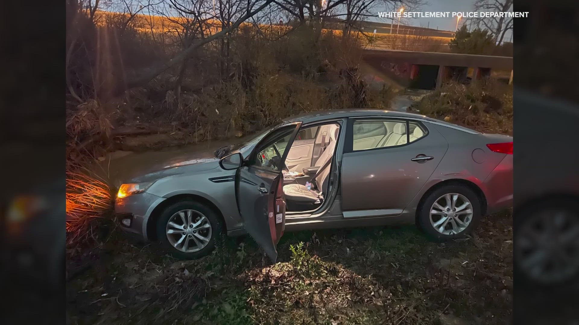 Officers found the Kia Optima with its transmission still in drive and visible damage to the steering column. Police believe the theft was part of the Kia Challenge.