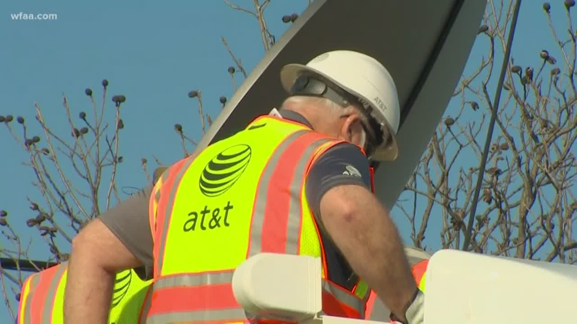 AT&T 'Disaster First Strike team' training in Ennis | wfaa.com