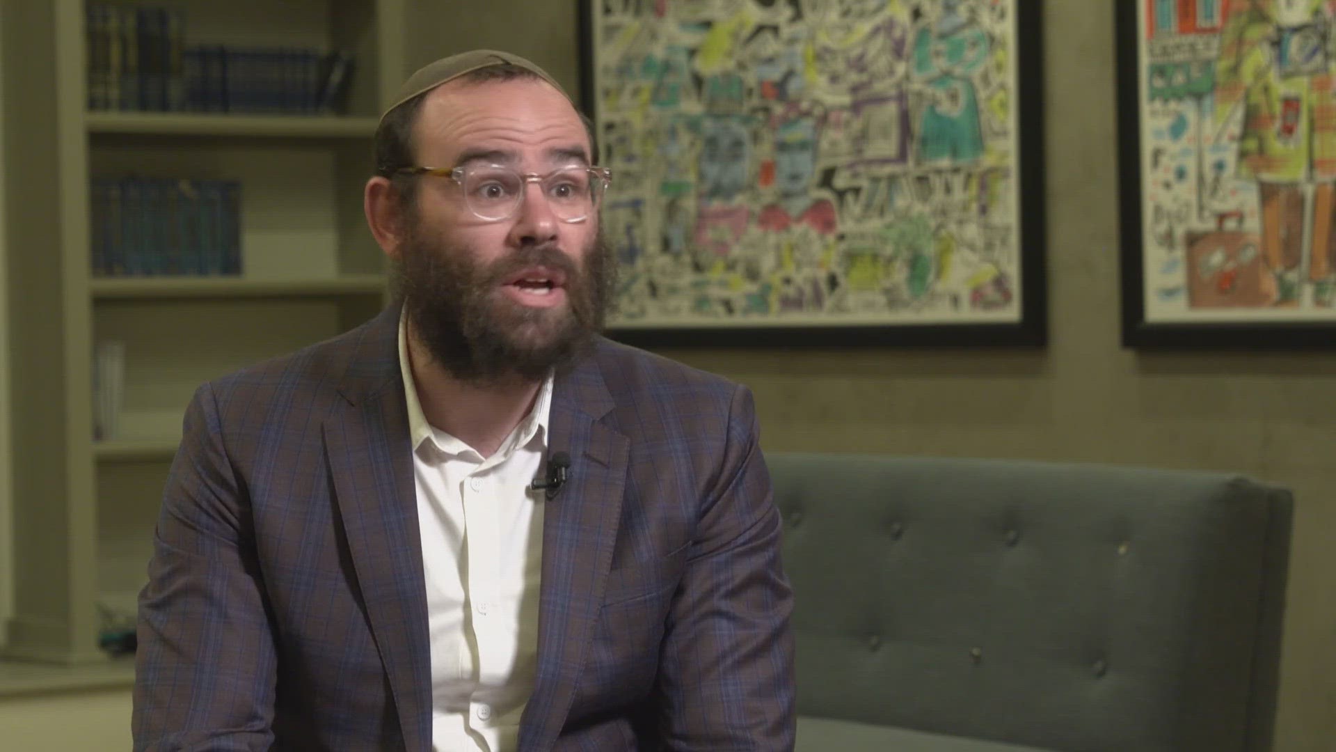 "The more we can do so people can feel that so they can just relax and be present in what we’re celebrating, that’s really important," Rabbi Baruch Hecht told WFAA.