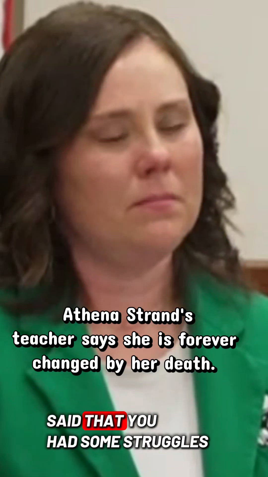 Athena Strand's teacher says she's forever changed by her death. | wfaa.com