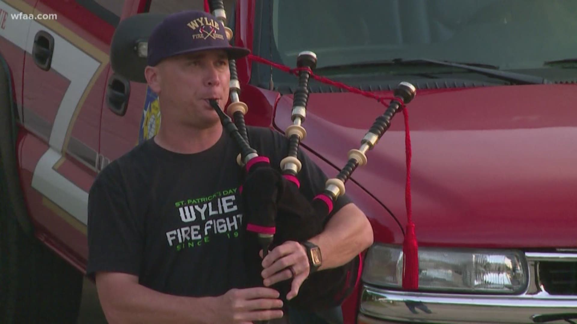 Medical teams have been working nonstop. That's why a former marine in Wylie wanted to show his appreciation. And he does it all from his driveway.
