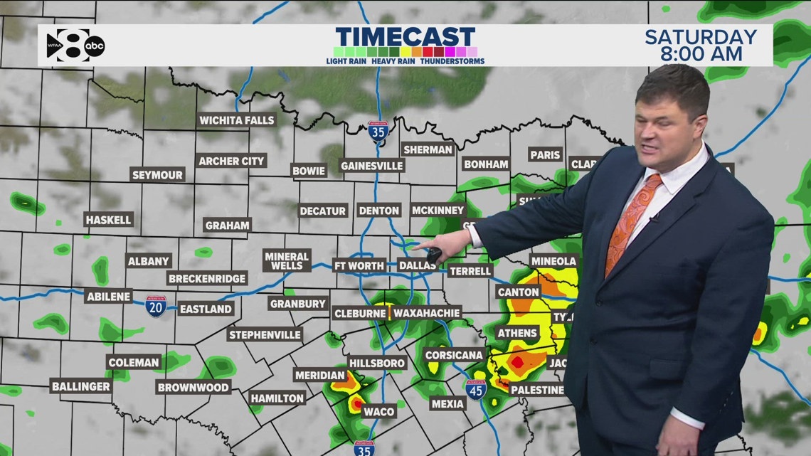 DFW Weather: Latest forecast and timeline as rain, storms move through ...