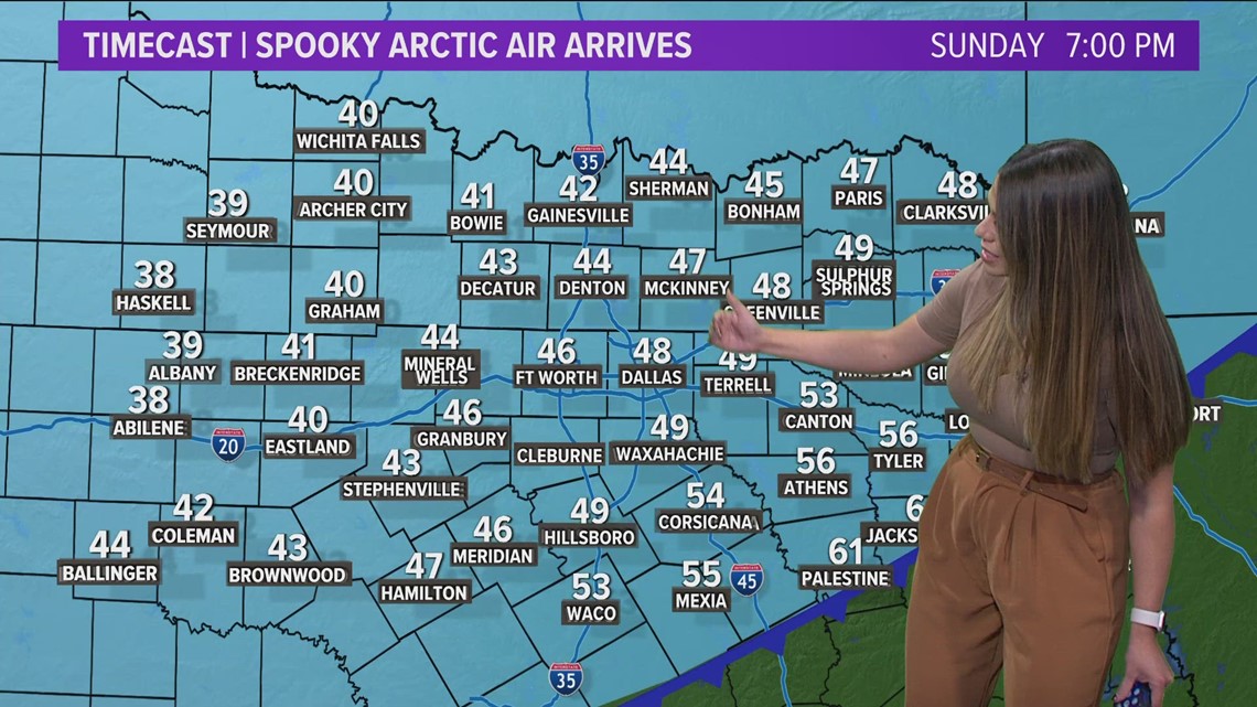 DFW weather Cold front on the way to North Texas