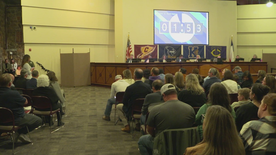 Keller ISD school board meeting over district split gets heated | wfaa.com