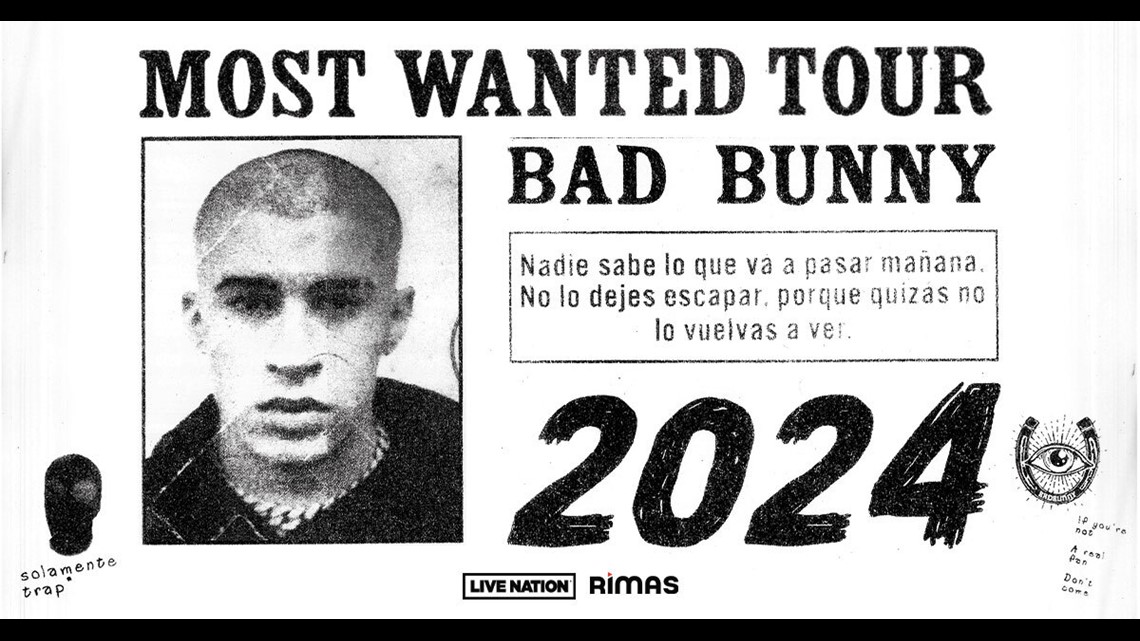 Bad Bunny announces 2 Dallas concerts as part of 'Most Wanted Tour' in 2024