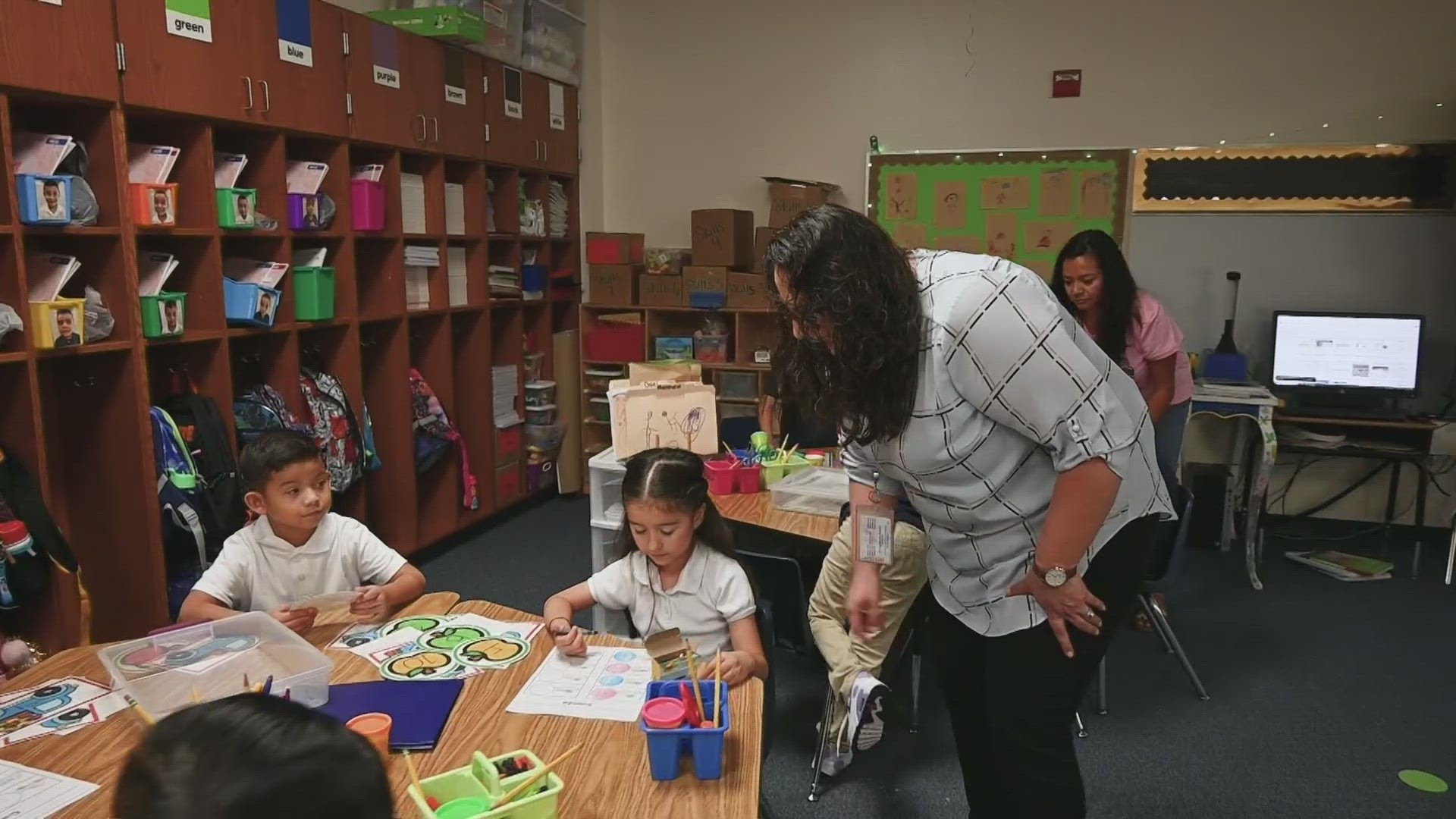 Dr. Angelica Ramsey, who is new to the position, allowed WFAA to tag along as she visited Dolores Huerta Elementary.