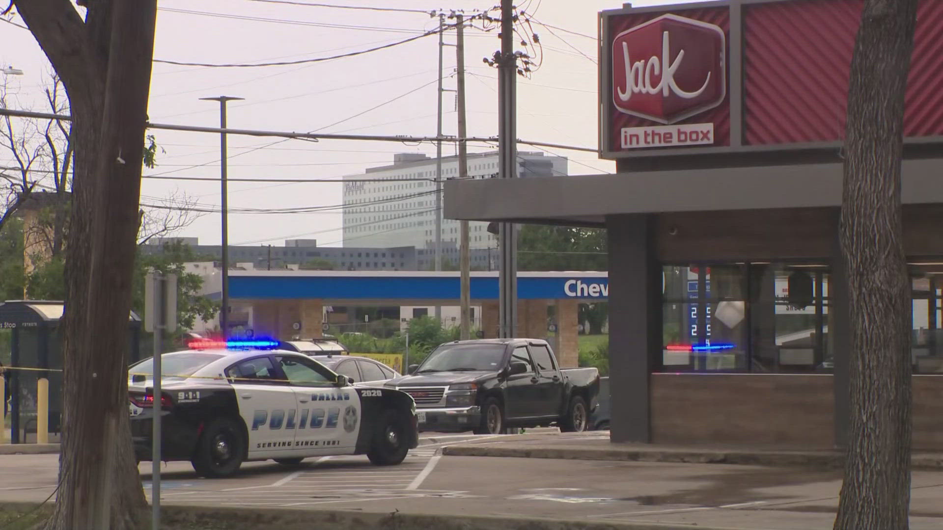 Dallas Fire-Rescue personnel pronounced the man dead at the scene.
