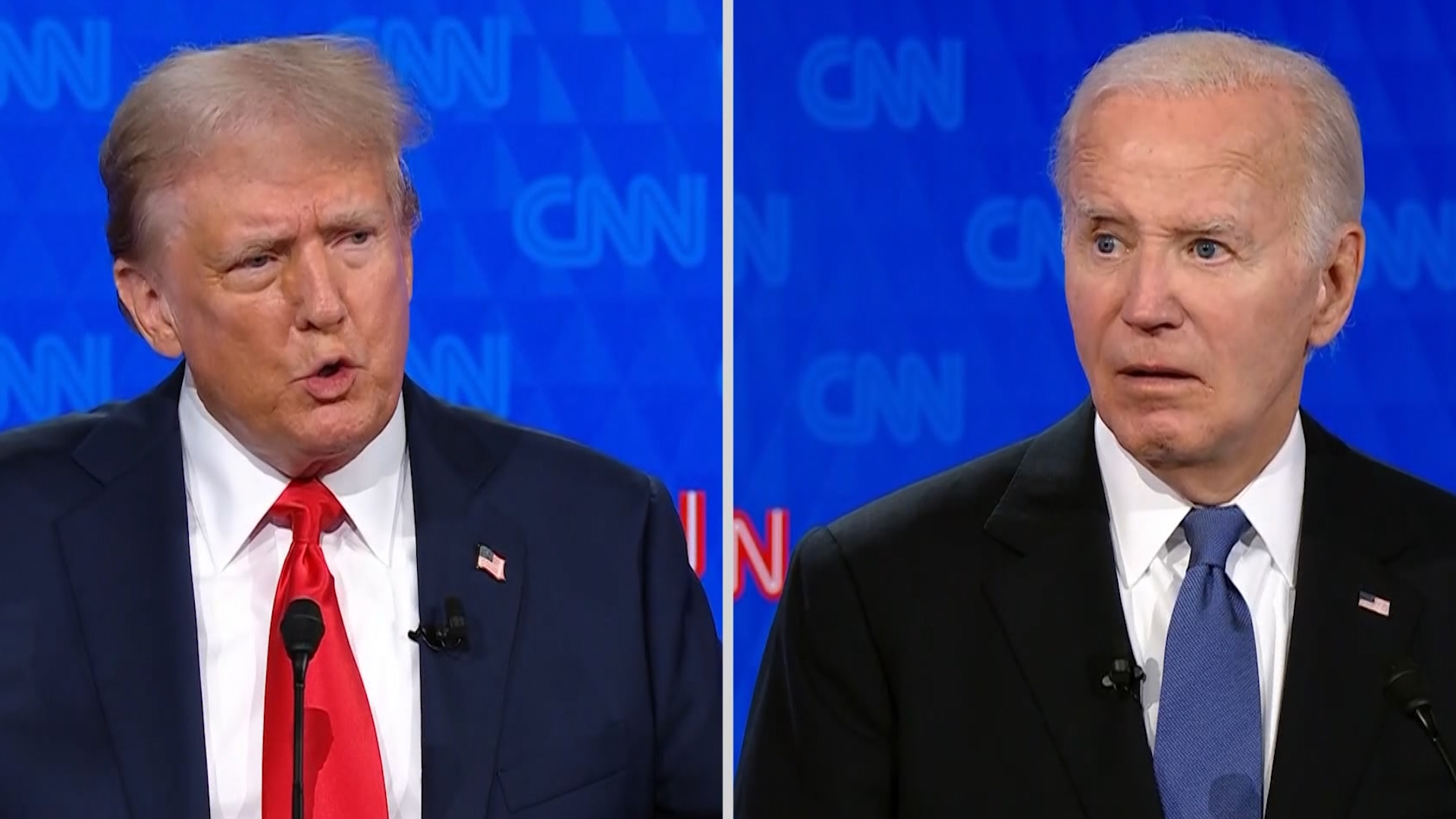 Donald Trump and Joe Biden debated on June 27, 2024, during the first presidential debate of 2024.