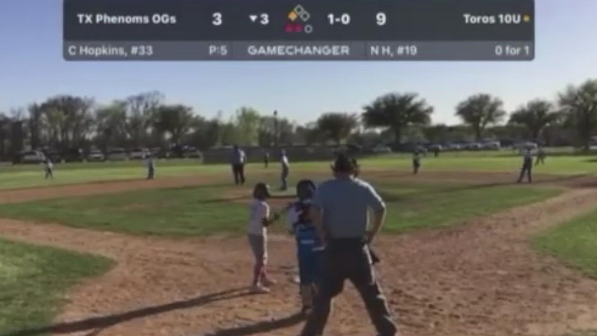 Video obtained by WFAA shows a Texas youth baseball coach assaulting an umpire after being ejected. The host of the tournament says the coach has been banned.