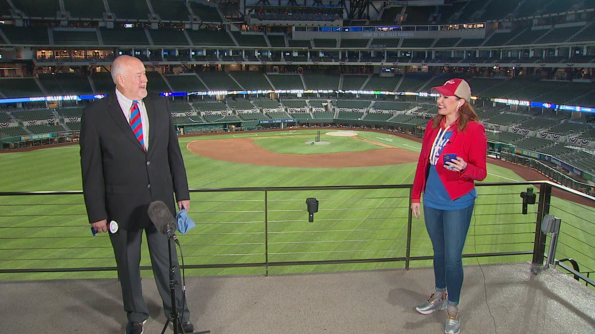 Rangers Executive Vice President Chuck Morgan joined WFAA ahead of the Rangers home opener at the new Globe Life Field to talk all things baseball.