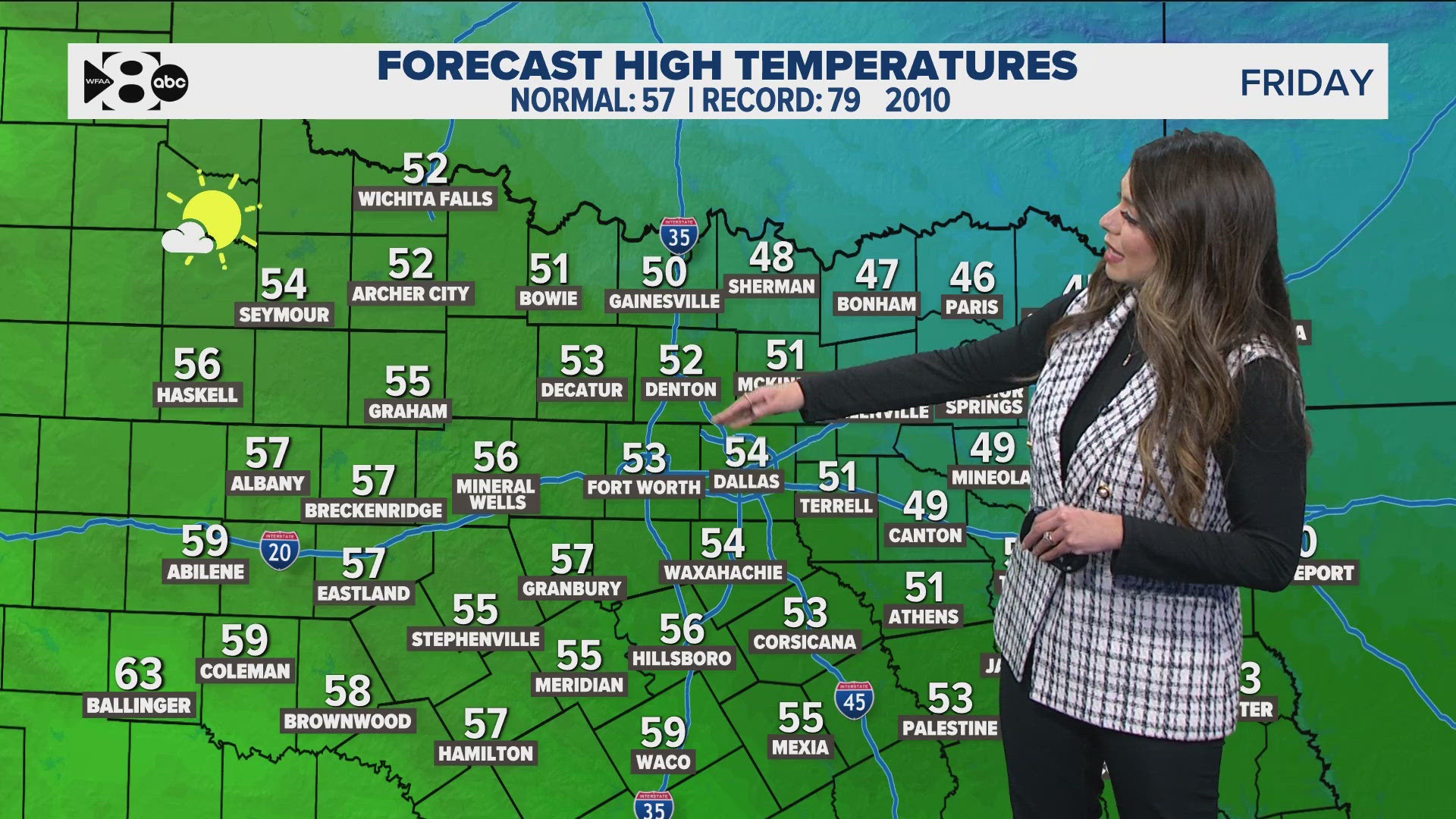 Sunny skies for now, but rain may return around Christmas. In the meantime, it will feel like it should for this point in December.