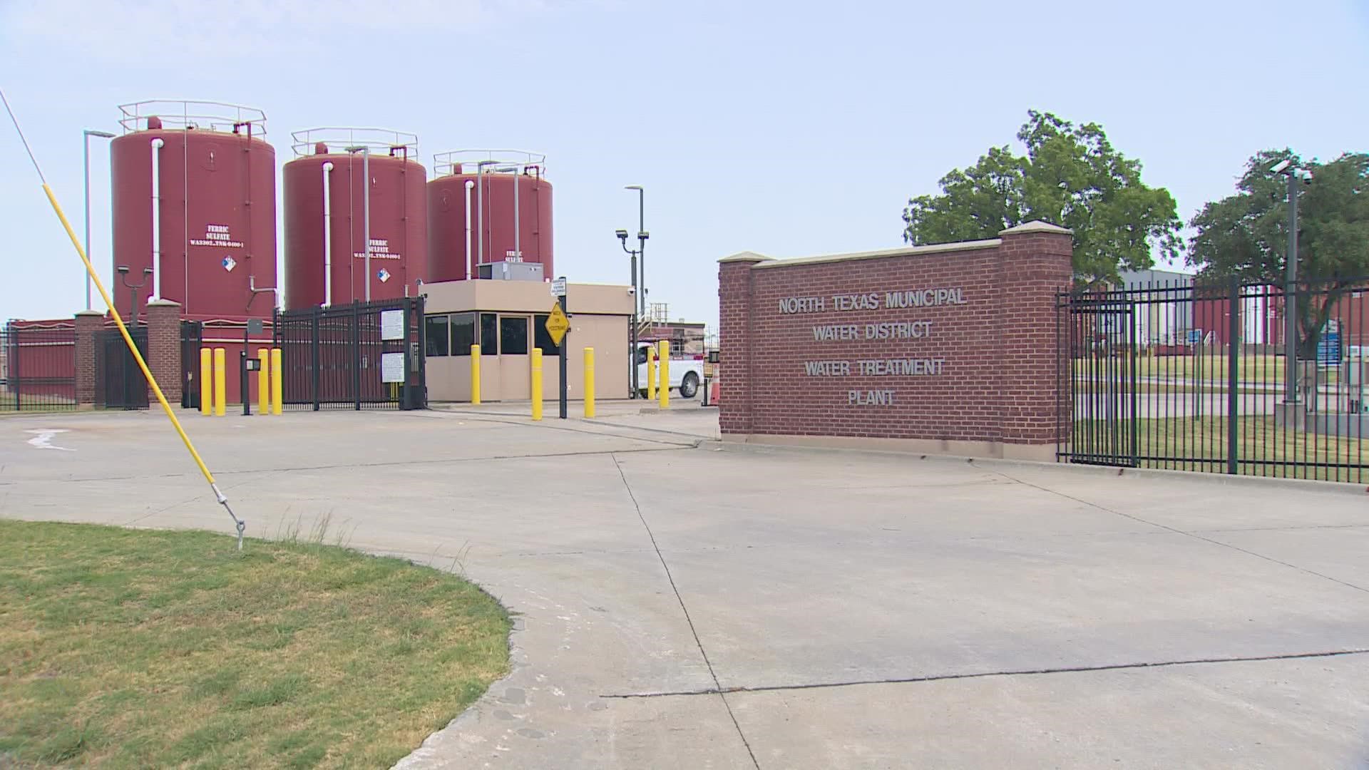 The call for water conservation comes after an issue at one of the North Texas Municipal Water District's treatment plants in Wylie.