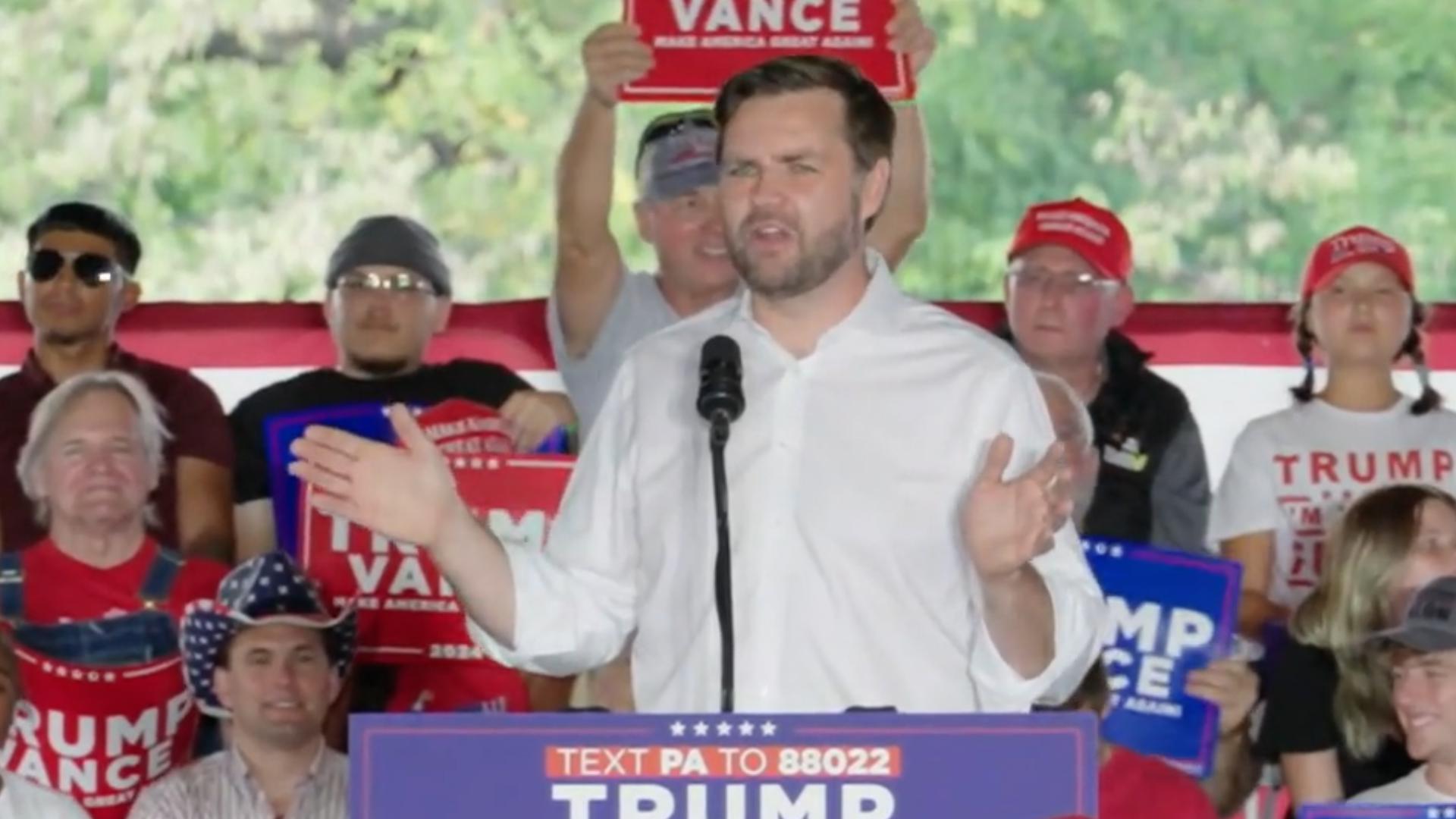 Sen. JD Vance full speech at campaign event in Leesport, Pennsylvania, on September 21, 2024.