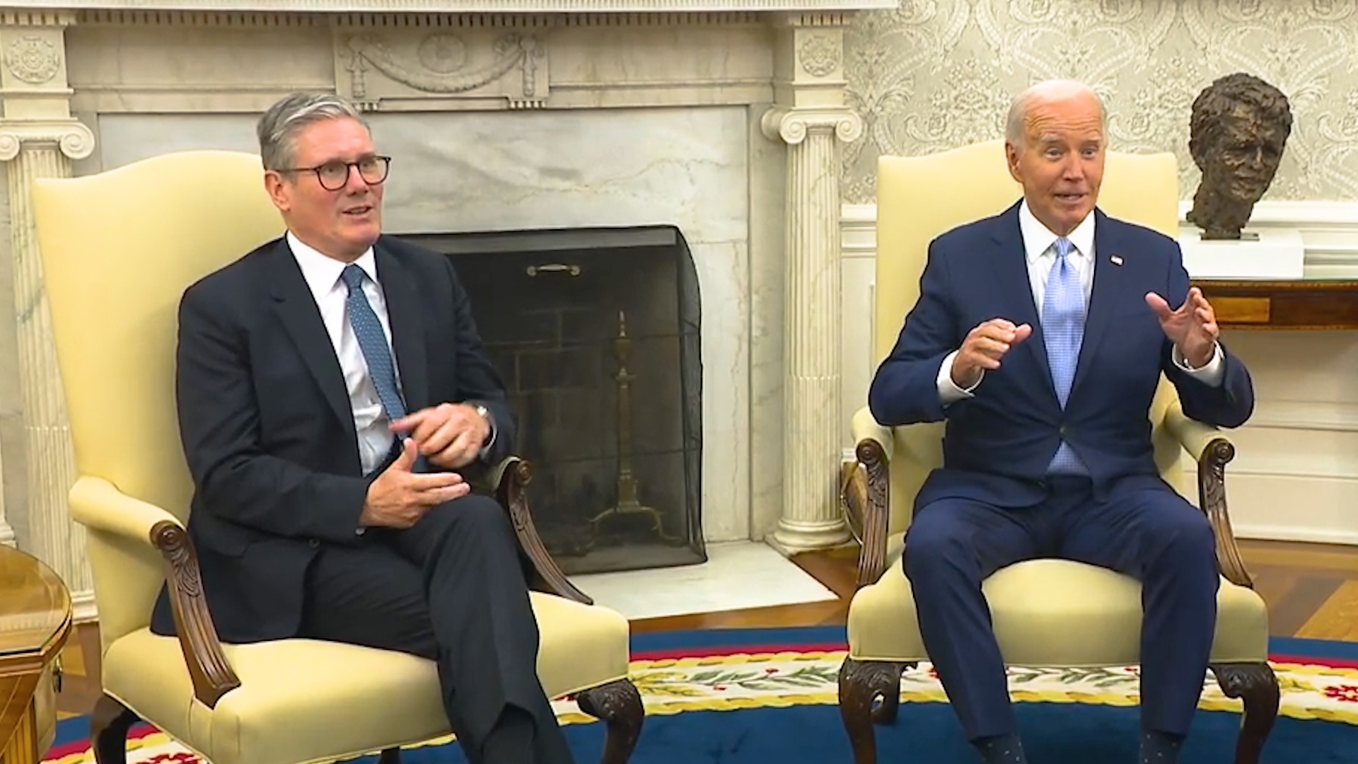 President Joe Biden held a bilateral meeting with Prime Minister Keir Starmer of the United Kingdom on July 10, 2024.