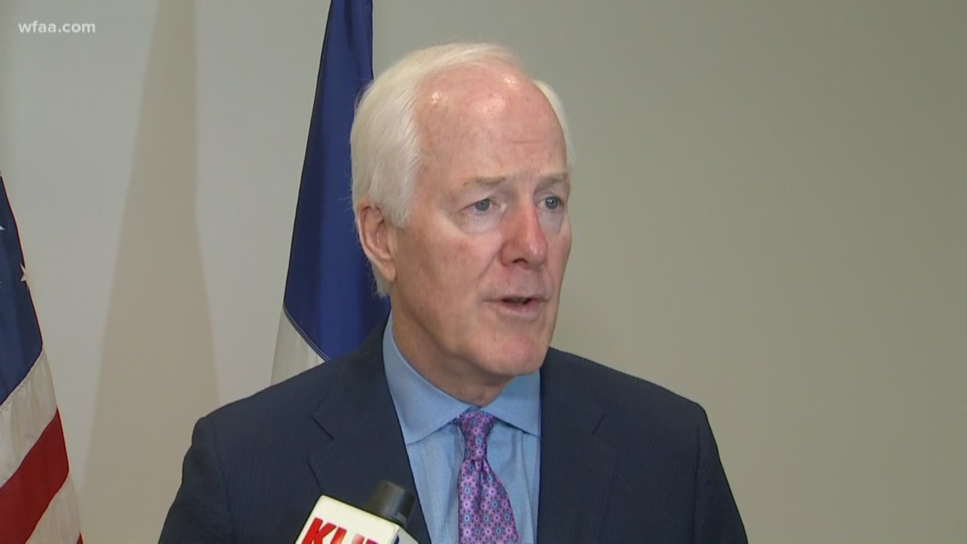 Rep. Allred, Sen. Cornyn spoke to North Texas business leaders about President Donald Trump’s proposal to impose 5% tariffs on Mexican imports.
